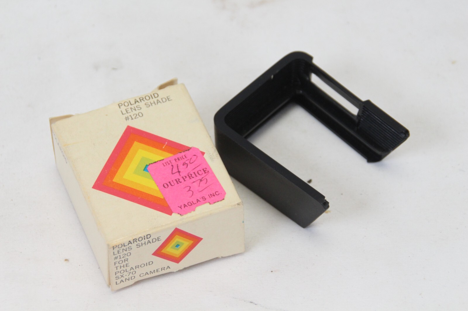 Polaroid Flash Adapter Accessory Holder 113 + 2 Lens Shades 120 NEW OLD STOCK