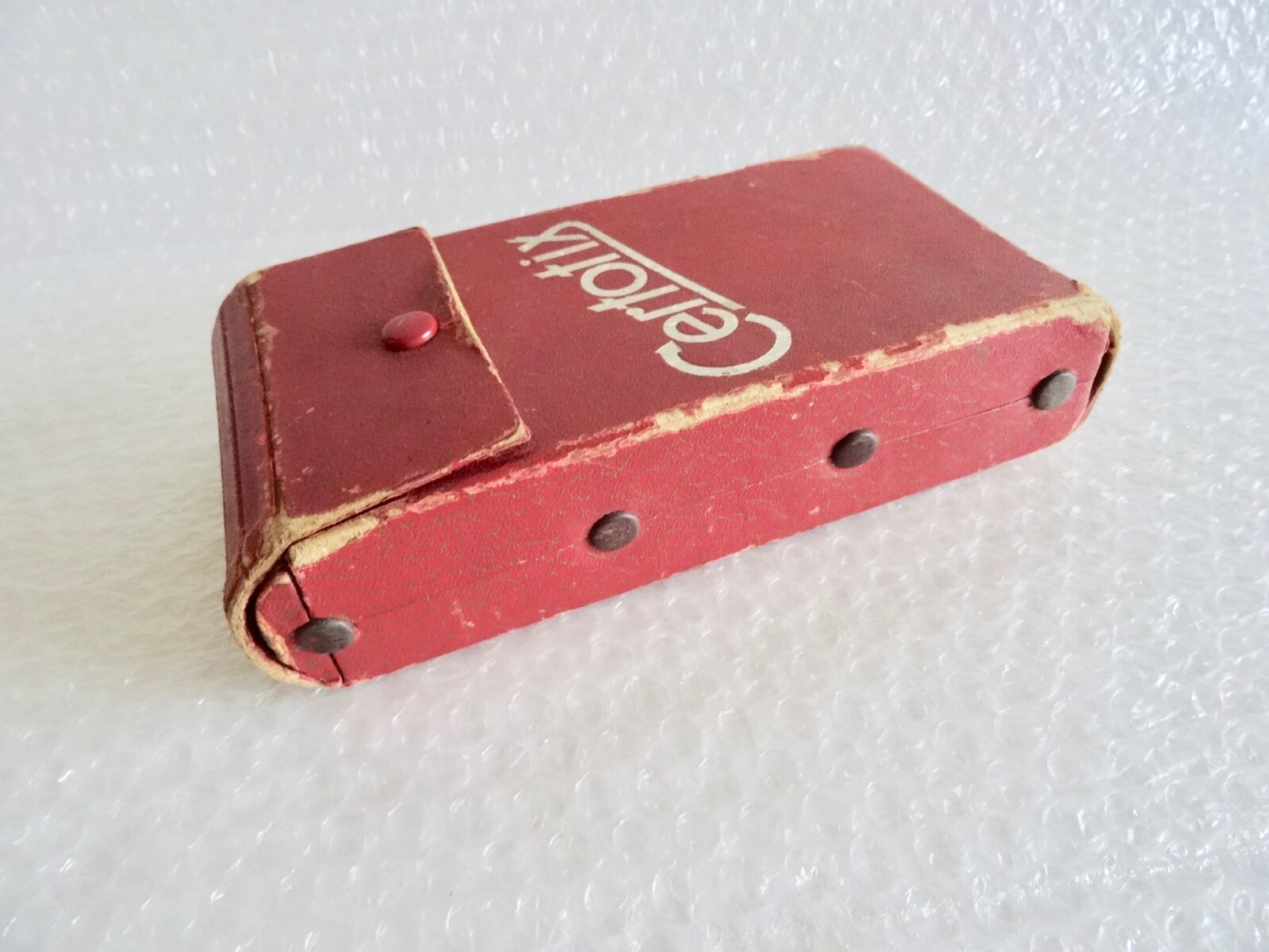 fOLDING CAMERA CASE ONLY RED CERTOTIX ANTIQUE VINTAGE REPLACEMENT PART neocurio
