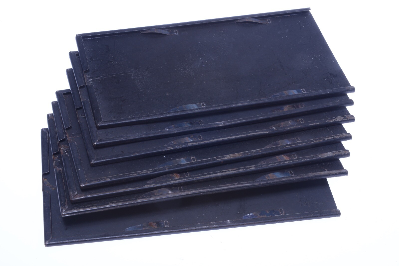 ✅ 7 UNBRANDED ANTIQUE GLASS STEREO PLATE HOLDER SET 8X16CM CAMERA