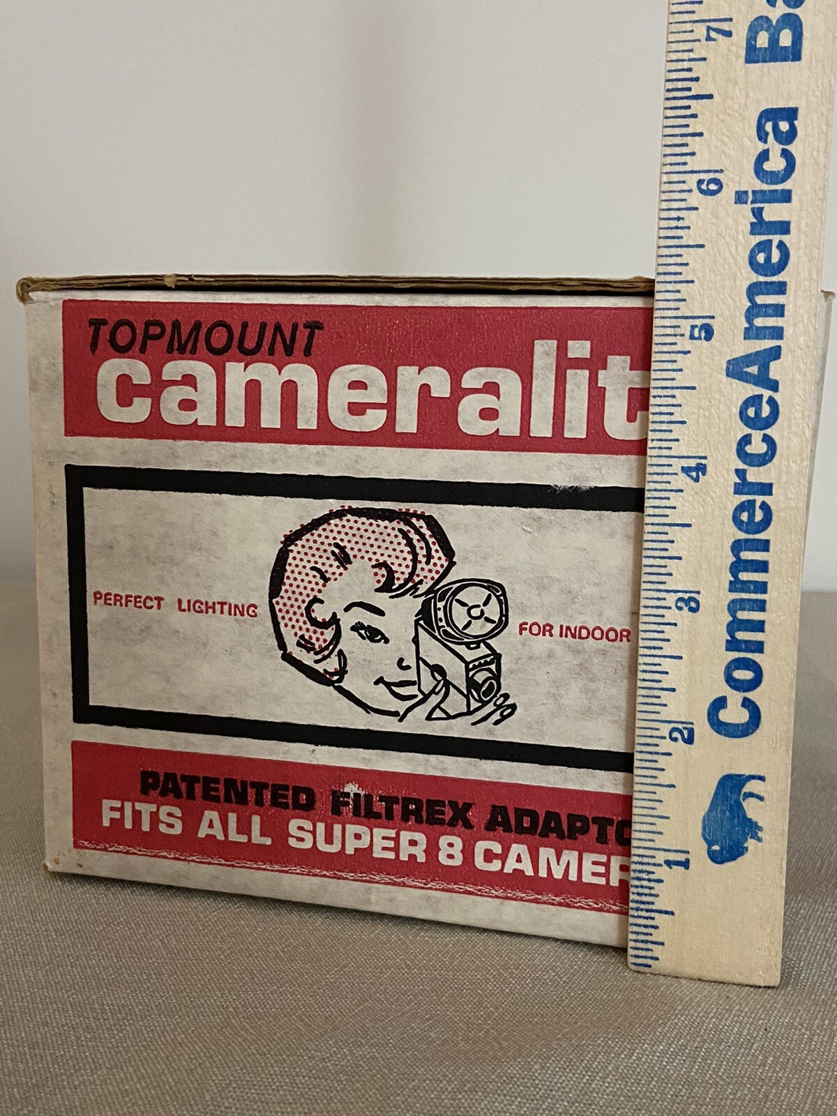Vintage Topmount Cameralite 91 Acme Lite Movie Camera Light For Super 8 Cameras
