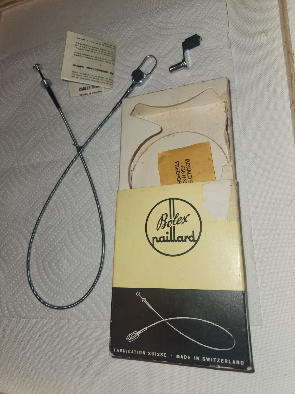 BOLEX Cable Release in Box w Adapter instructions Rewind Crank 16mm Movie Camera