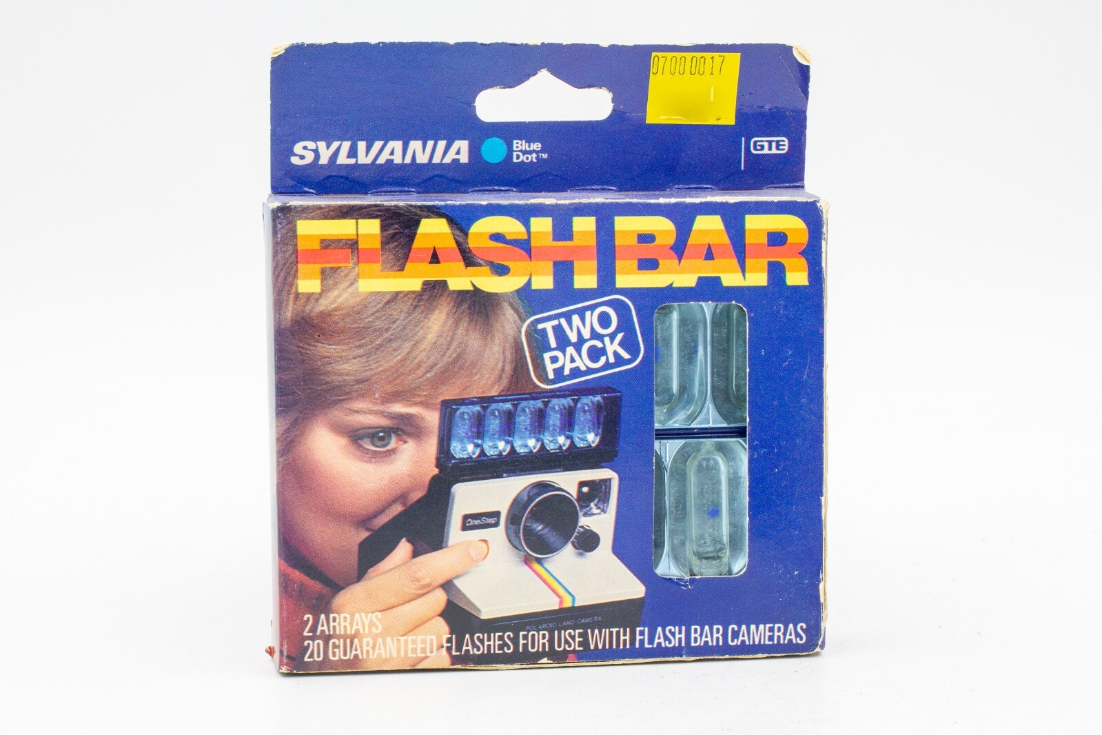 Vintage Sylvania Blue Dot Flash Bar Two Pack 20 Flashes