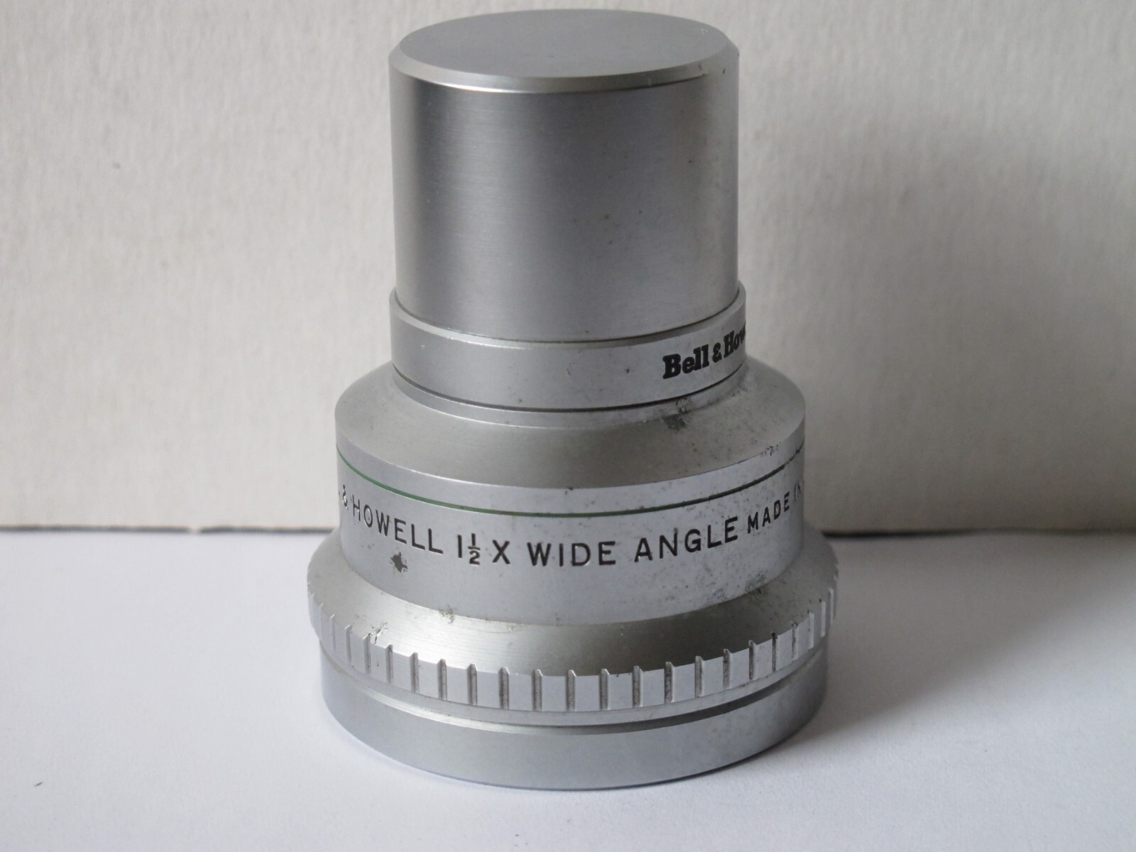 Vintage Metal Bell & Howell 1 1/2 X Wide Angle Lens Attachment, 28mm Threads