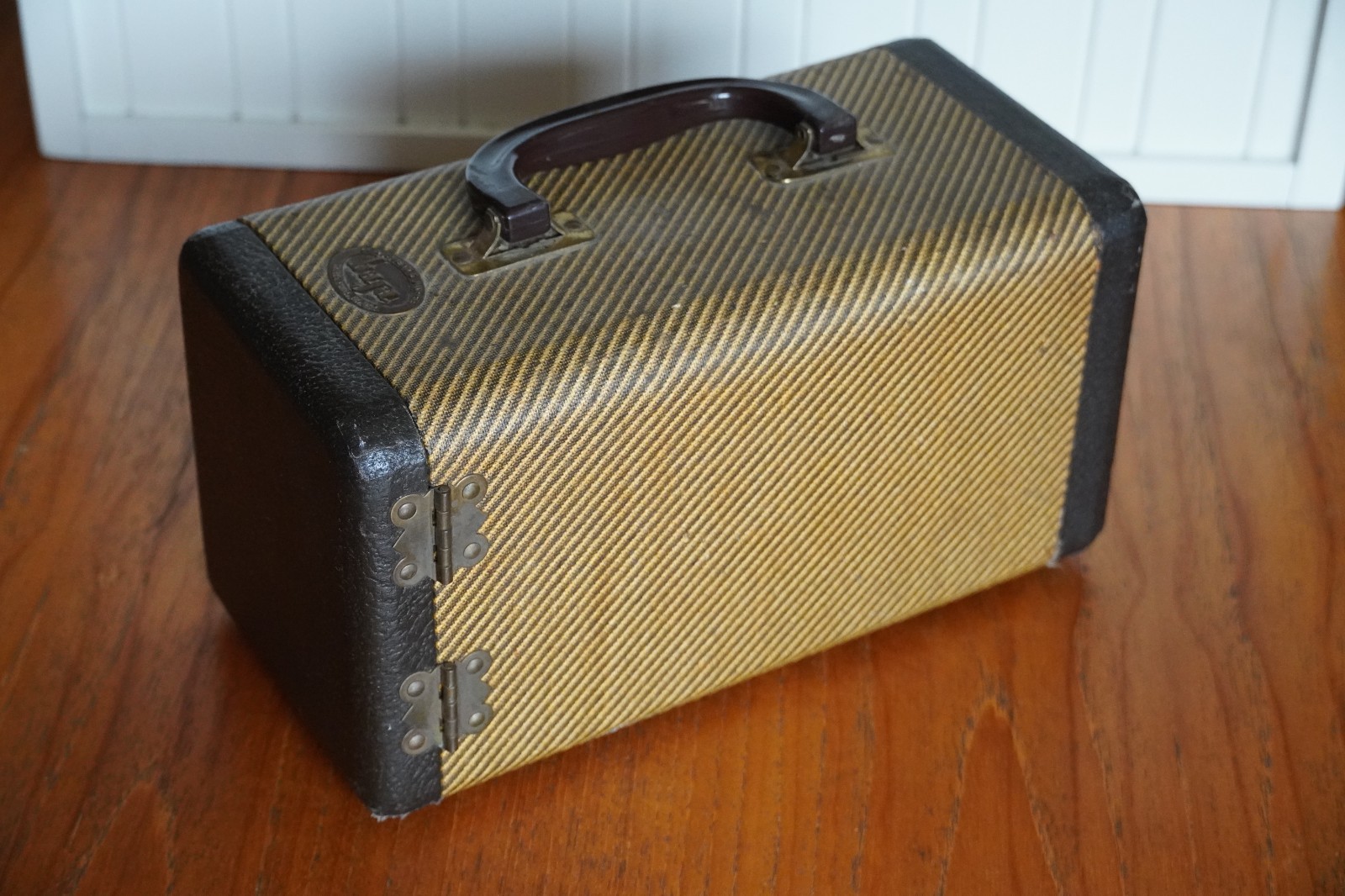 1950’s Barnett & Jaffe Baja Hard Shell Two Drawer Photo Slide Storage Case