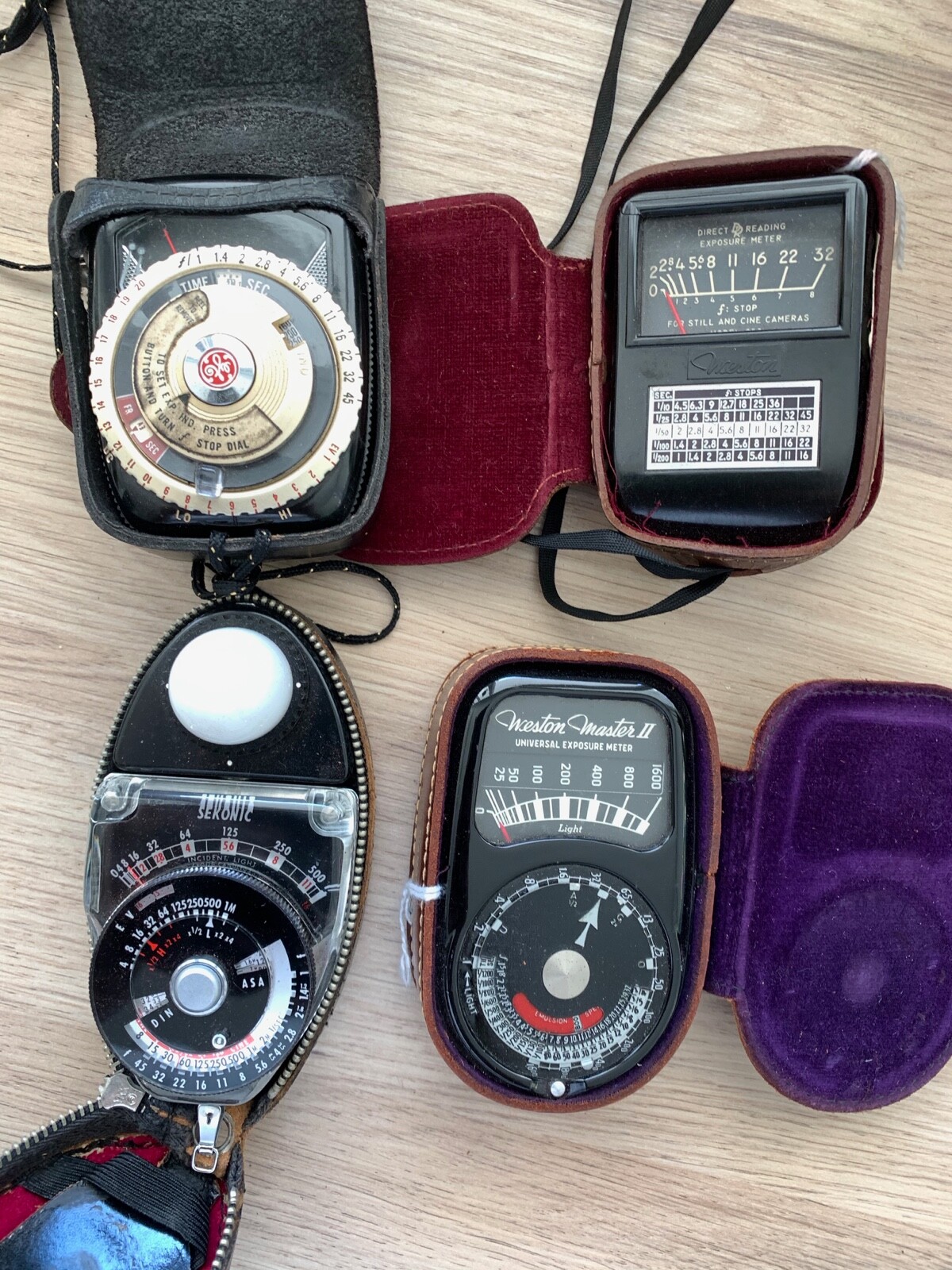 light meter vintage collection Sekonic Weston GE