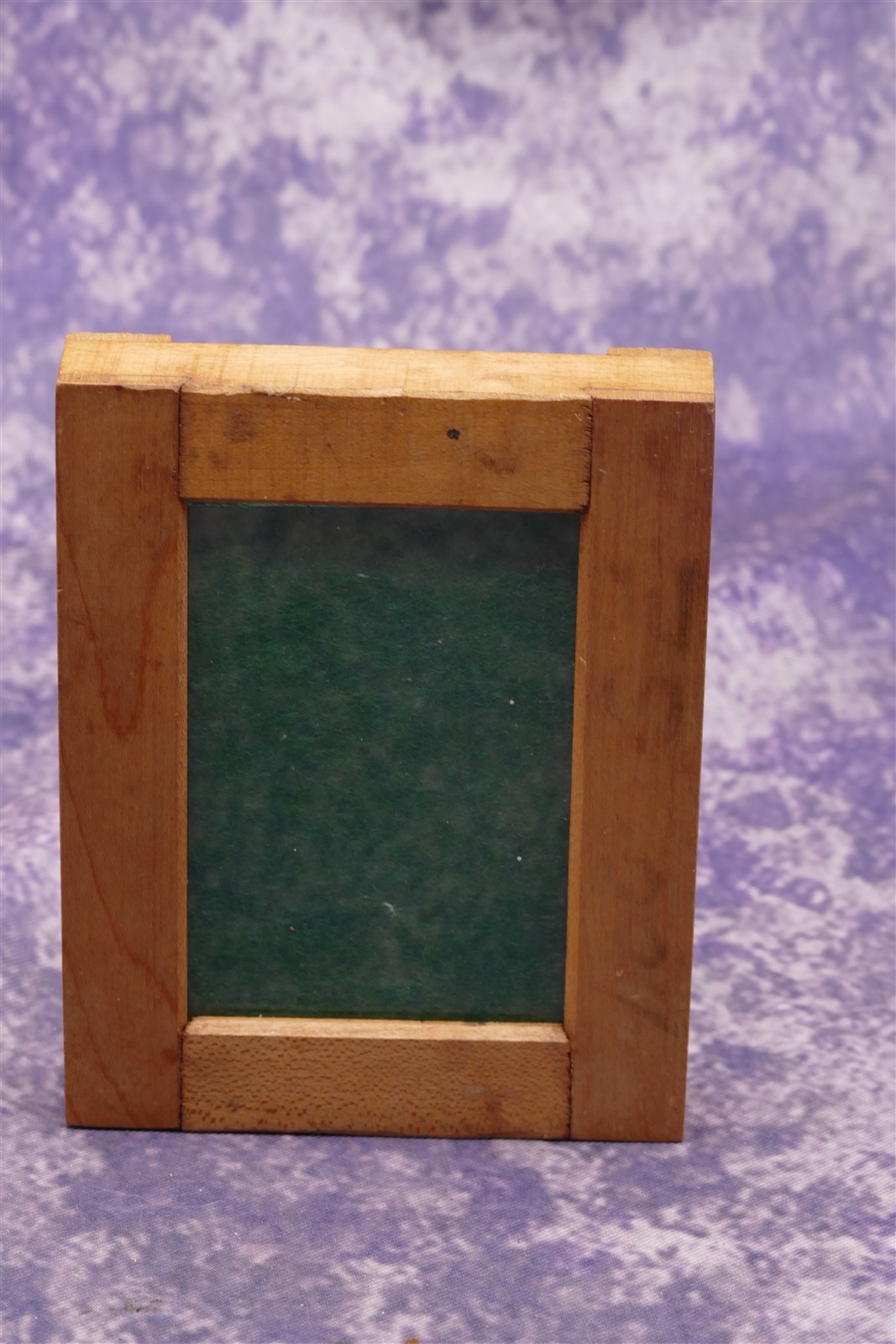 Vintage Wooden Unbranded 2.5 X 3.5 Inches Contact Print Frame w/ Glass