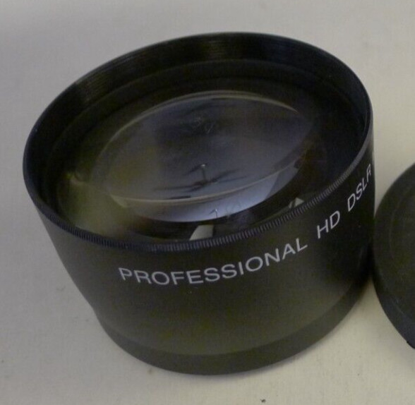 Professional 58mm HD DSLR 0.45X Wide Angle AND 2.5X Telephoto Lens +3 Caps & Bag
