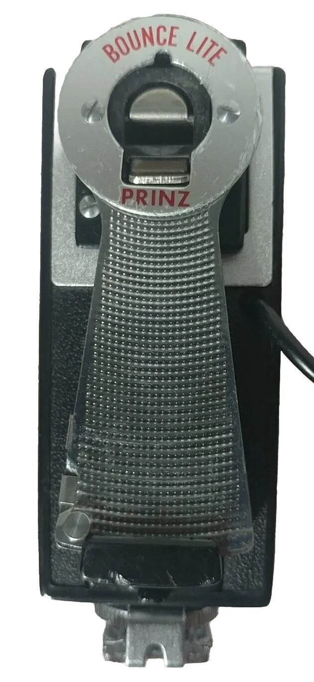 Vintage Prinz Bounce Lite Camera Flash Fold Out Light Reflector Bulb Eject Japan