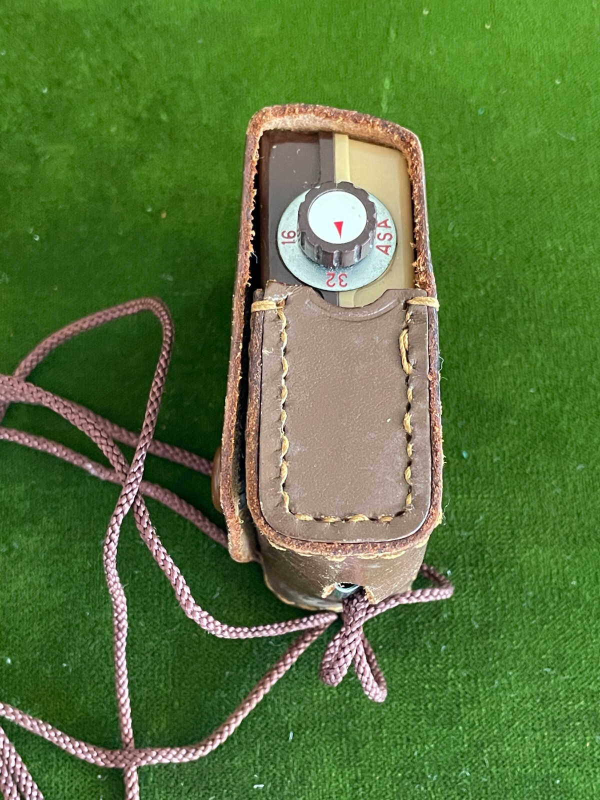 Vintage WALZ Light Exposure Meter for POLAROID Cameras Japan Leather Case