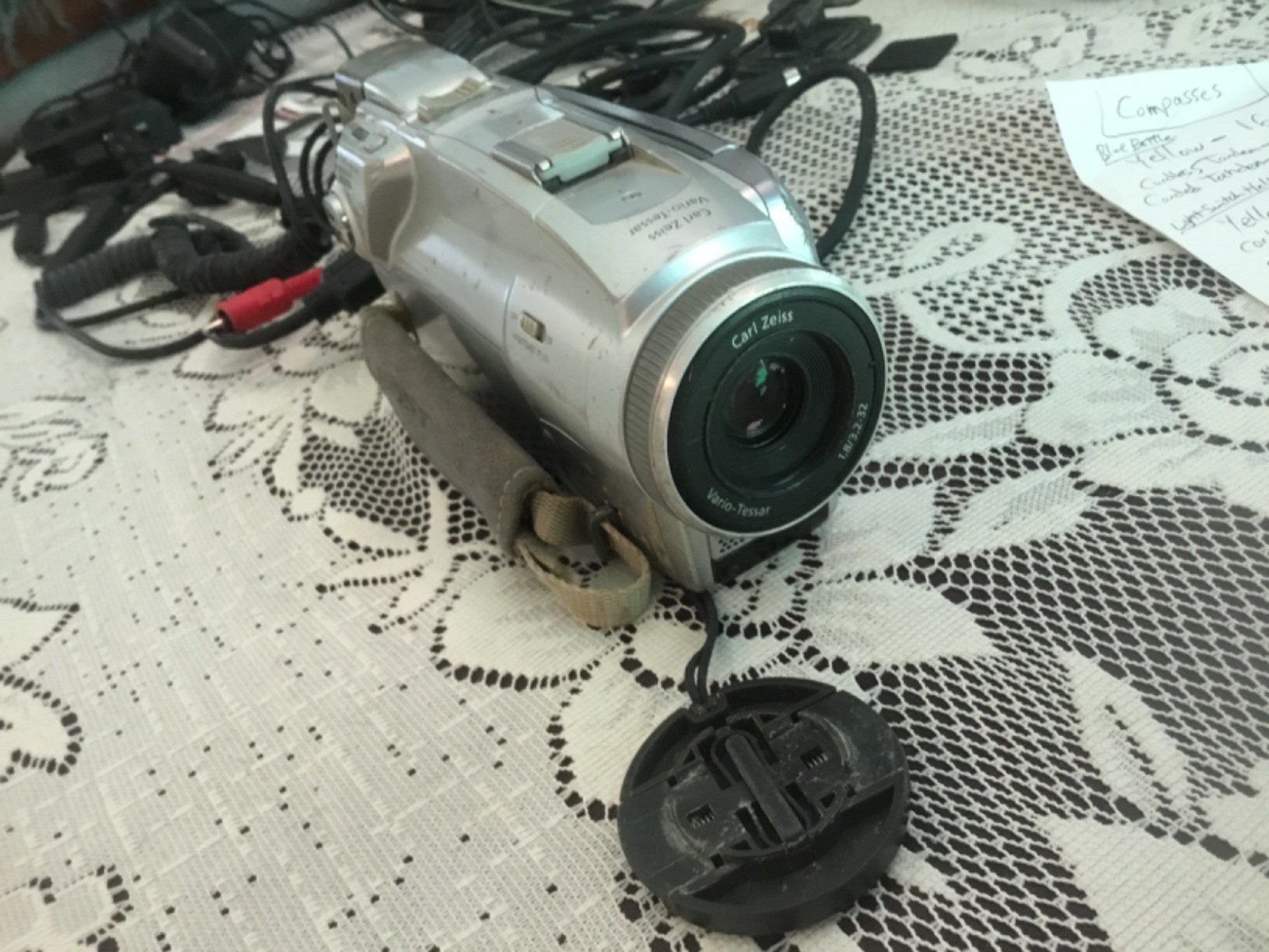 Viosport Action Adventure Cam & Sony Handycam DCR HC65 minidv retro camcorder