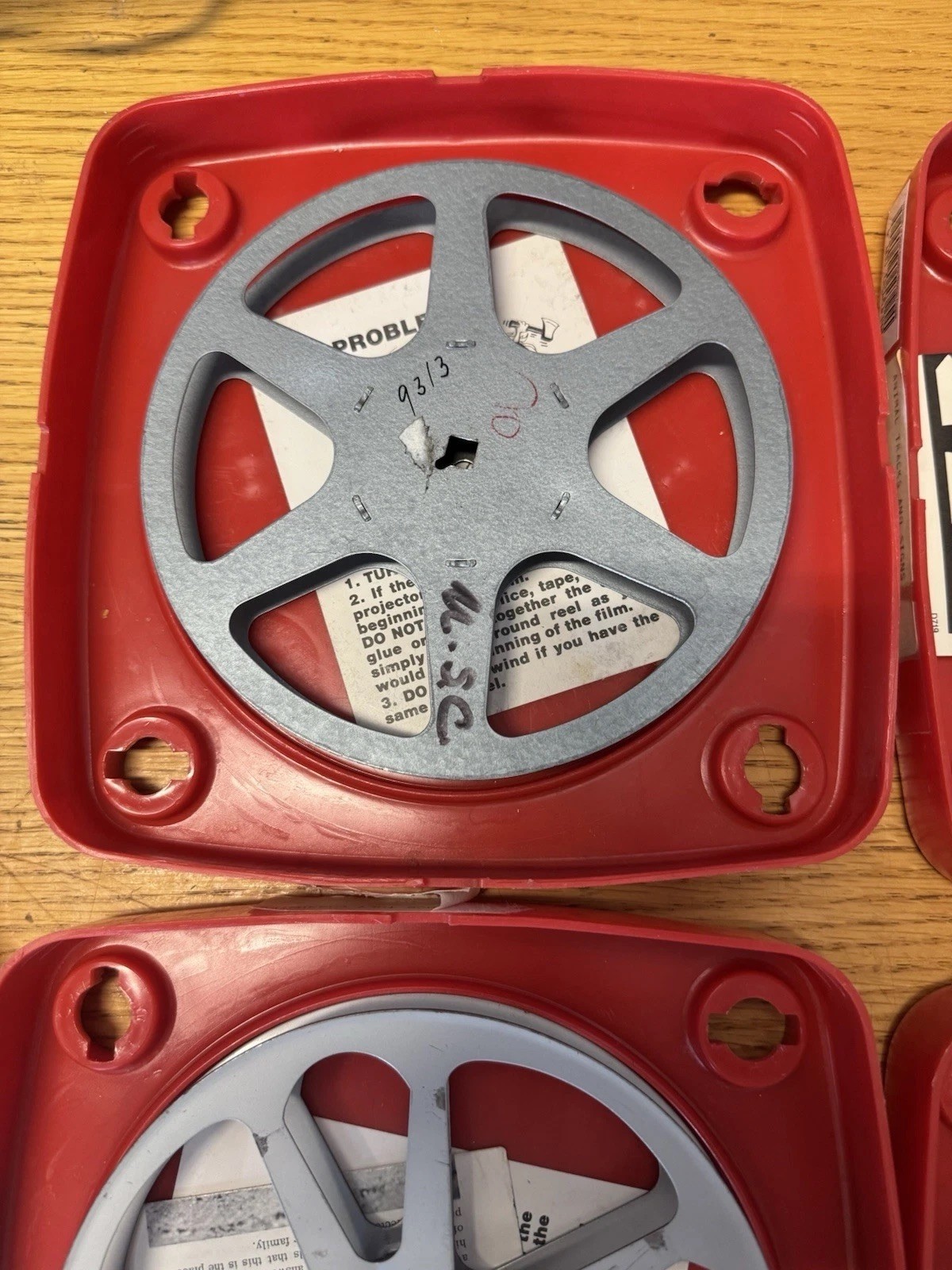 Vintage Plio-Magic 16mm Film Archival Plastic Storage Box 7″ Reel Film & Case