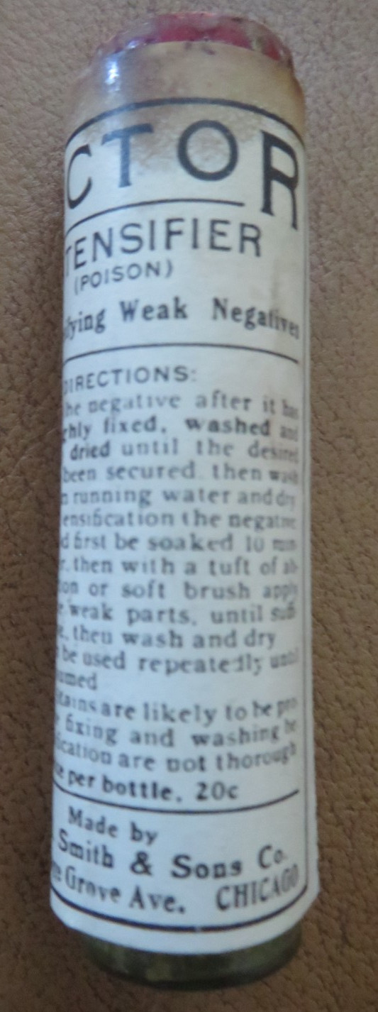 Antique Victor Intensifier Powder for Weak Negs Jas A. Smith & Sons (see Note)