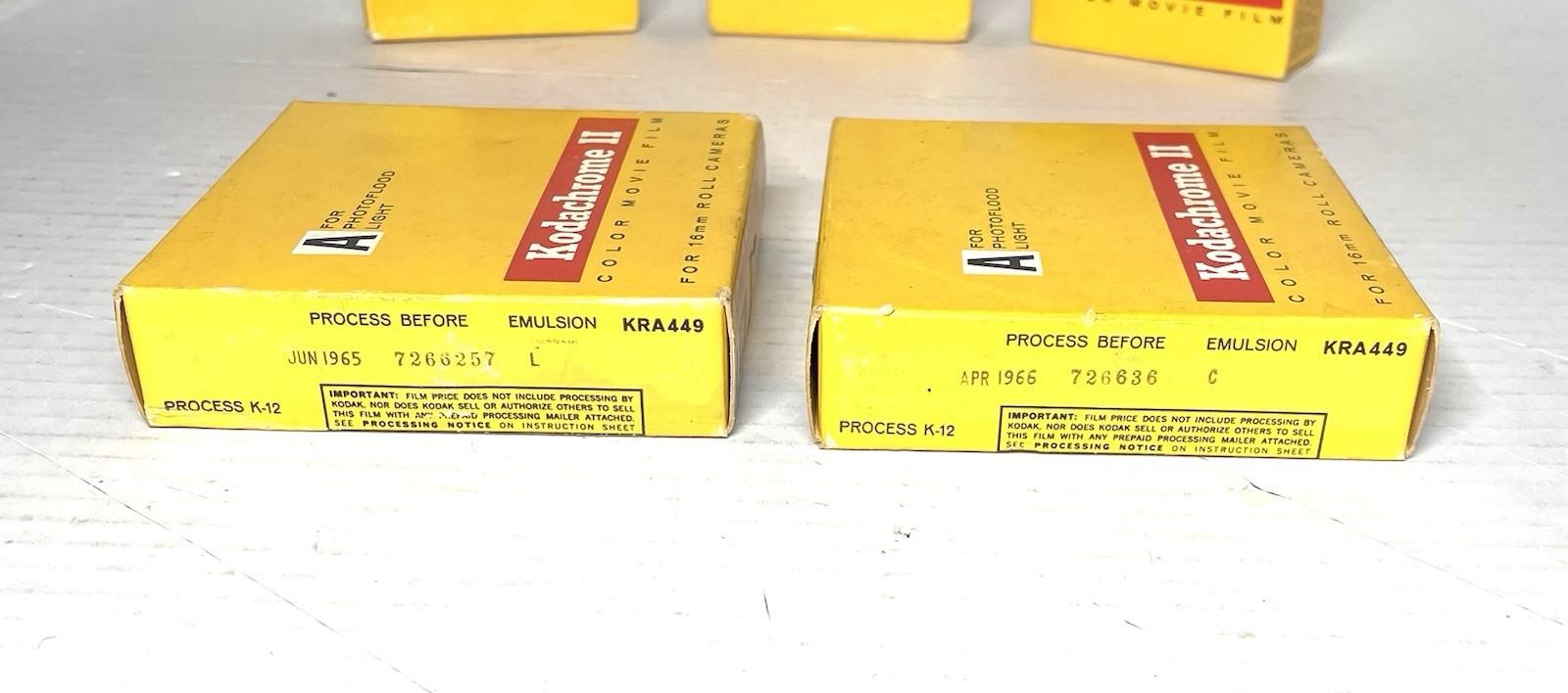 VINTAGE 5 LOT EXPIRED SEALED KODACHROME II MOVIE FILM 50ft 1972, 100ft 1965-66