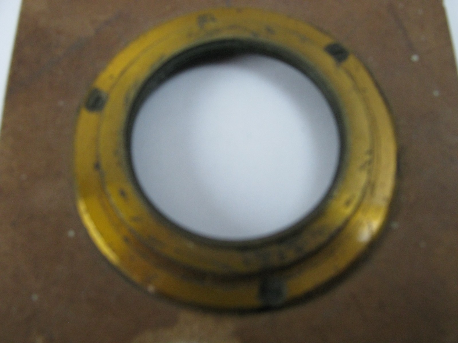 ANTIQUE BRASS FLANGE 37MM SCREW THREAD LENS PART