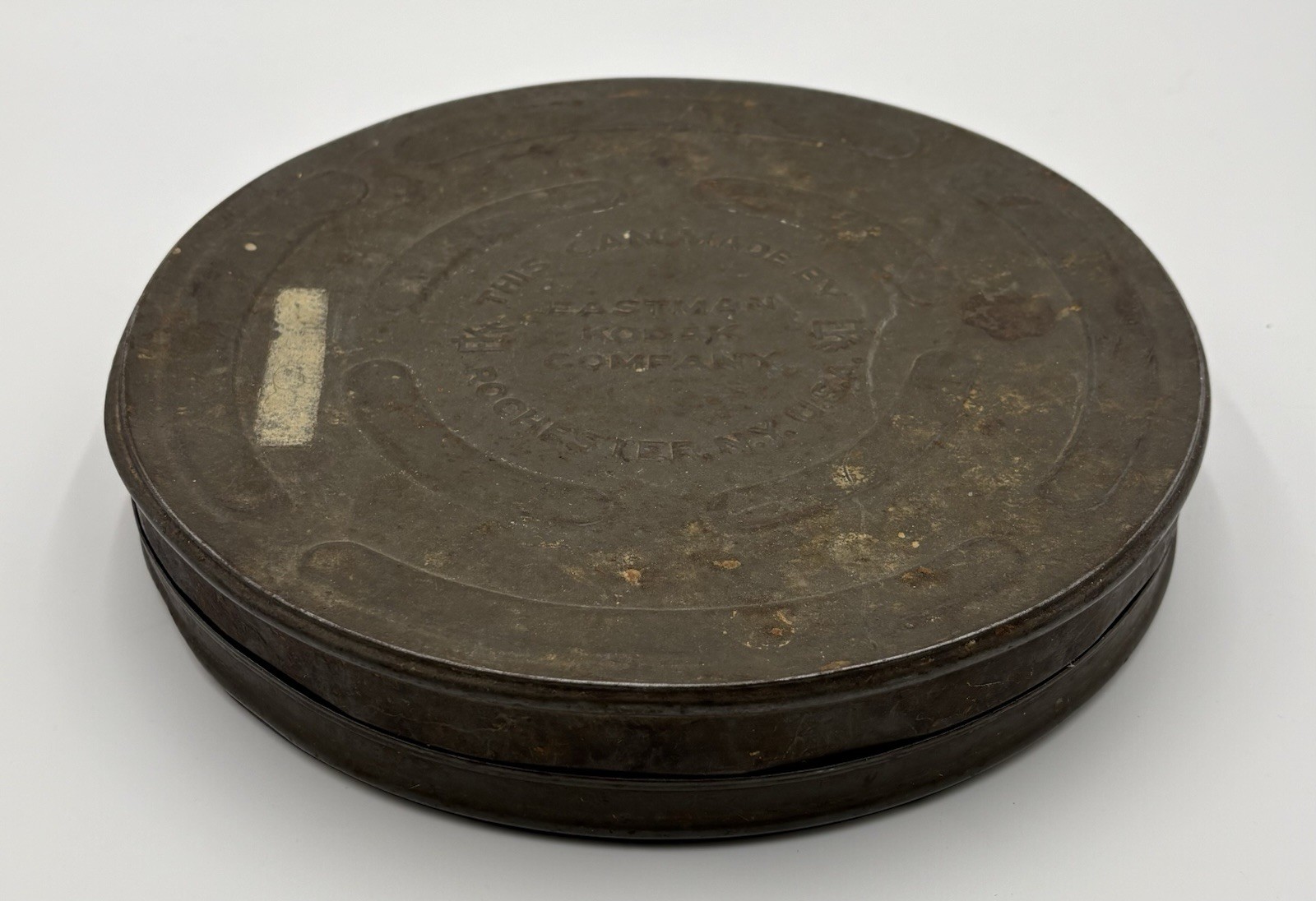 Vintage Eastman Kodak CFR Rochester, NY Movie Film Can Tin Canister 10″