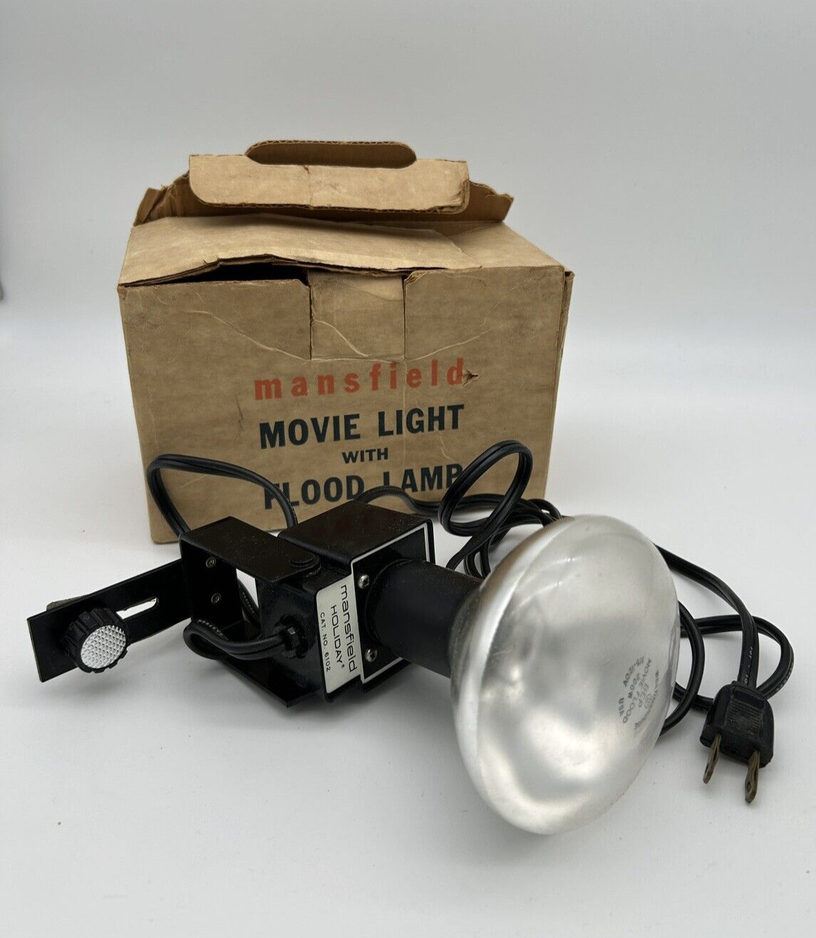 Vintage Mansfield Holiday Movie Light Argus Camera Accessory 6102 tested works