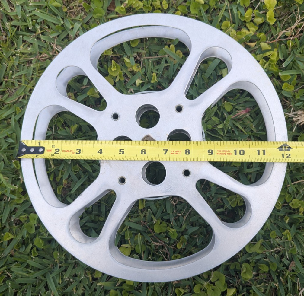 Vintage Metal Movie Reel 12” Diameter Lot of 3