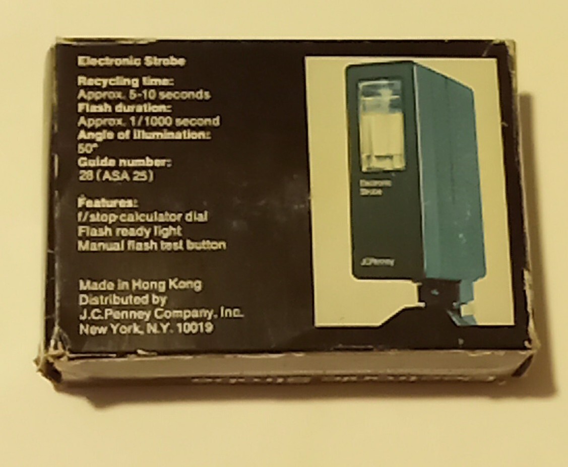 JC Penney Electronic Strobe With Sync Cord