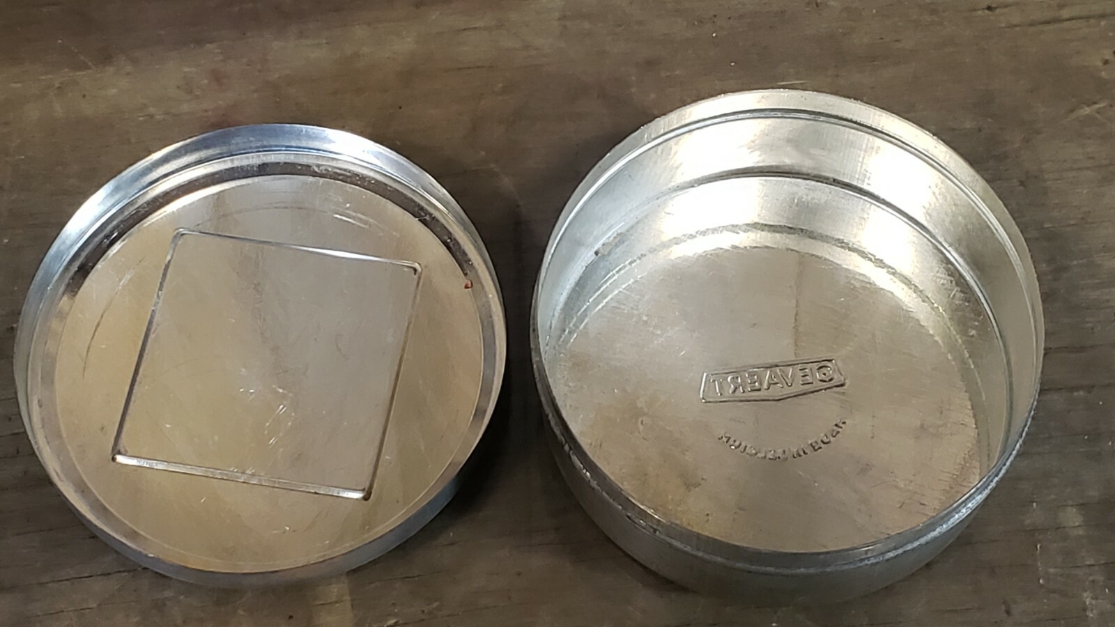 Vintage Gevaert Belgium Safety Film Tin – Canister 4″ Galvanized Metal