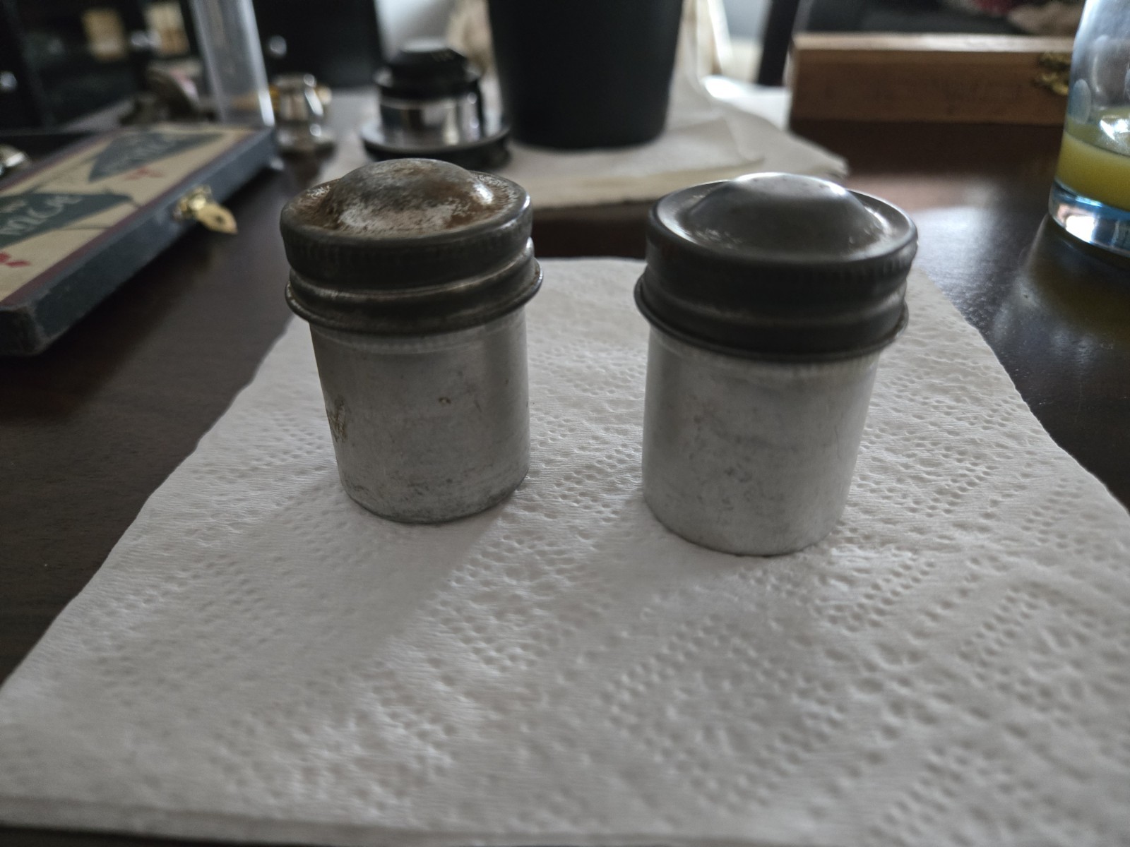 Vintage Aluminum 35MM Film Canisters Used