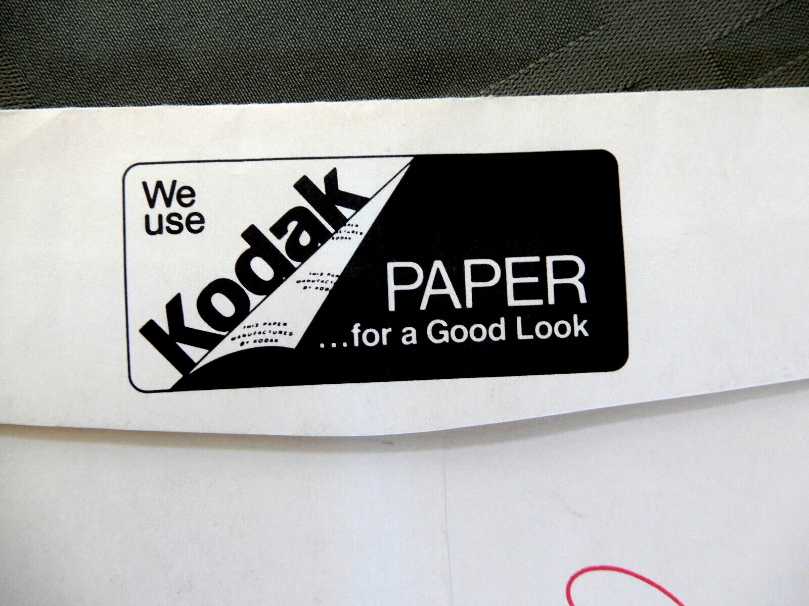 Vintage KODAK FILM ENVELOPE Customer Pictures DEVELOPING PRINTS AND NEGATIVES