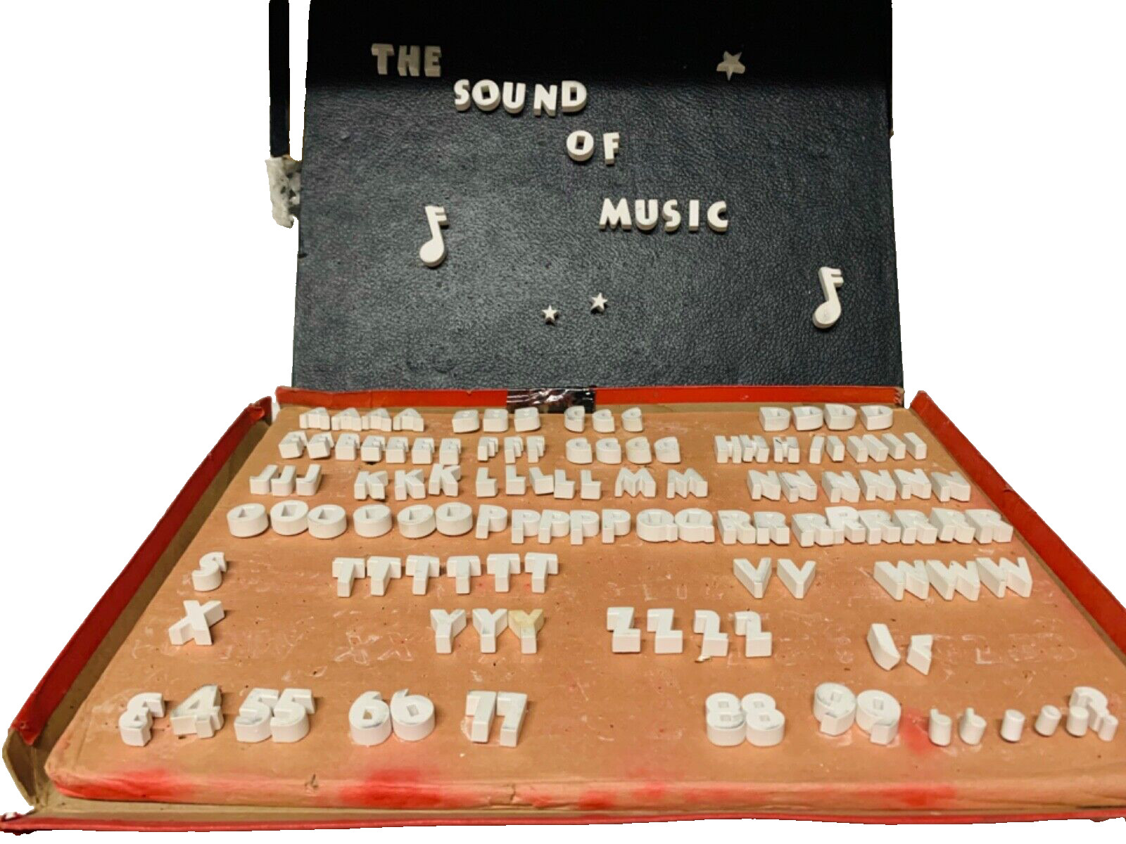 Vintage Mitten’s Professional Movie Titlers Push Pin Lettering Set PLT-1