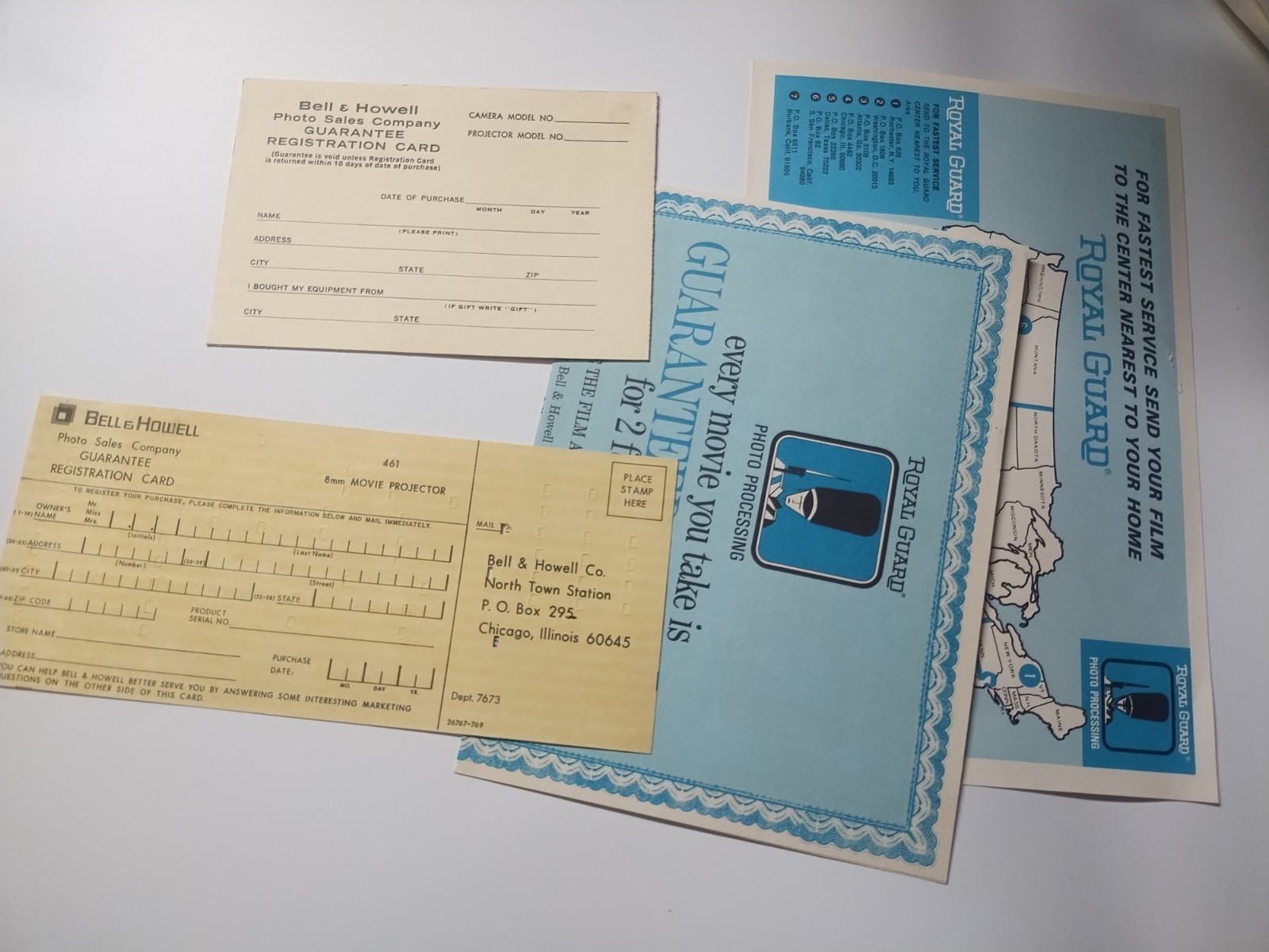 Vtg 1971 Bell & Howell 8 Full Color Title Cards Home Movies Intermission & More