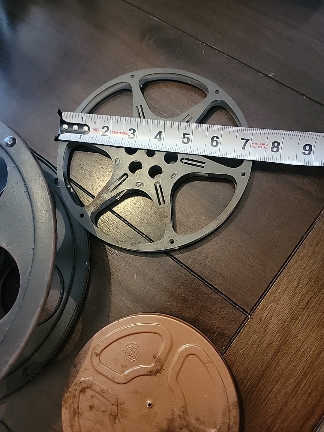 LOT OF 3 VINTAGE METAL FILM REELS