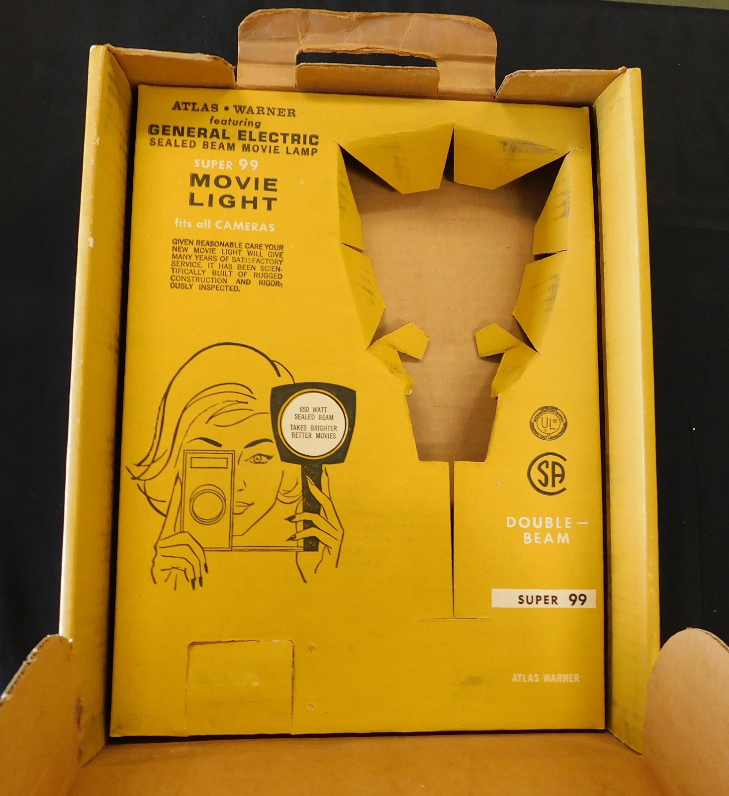 Atlas Warner General Electric Super 99 Movie Light – Double Beam