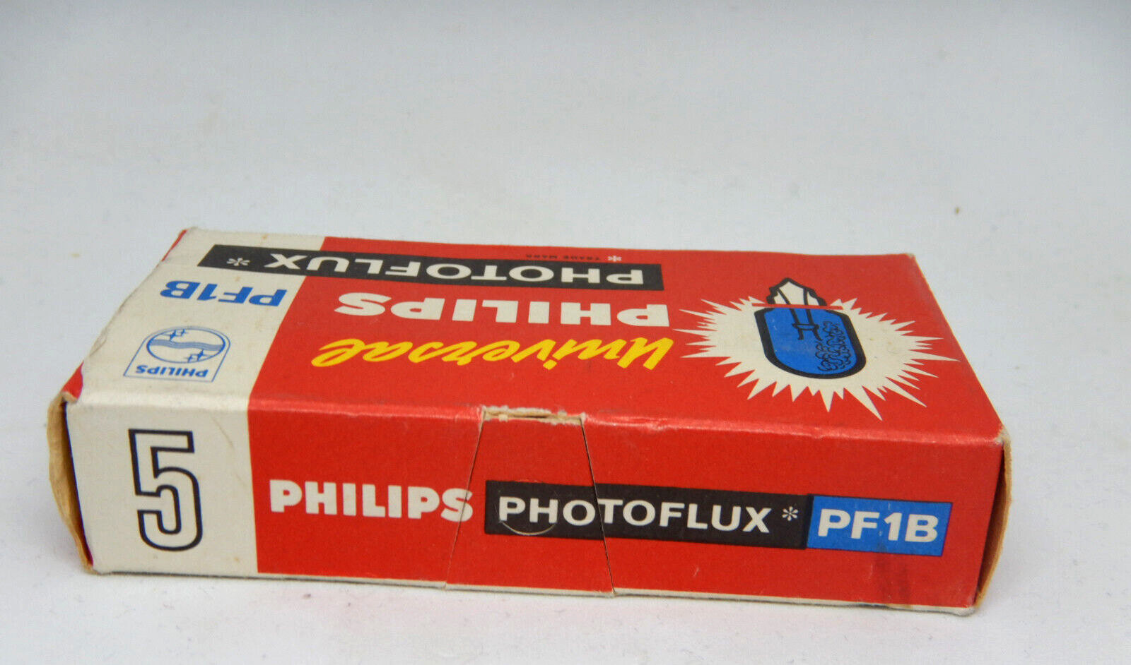 Vintage Philips Photoflux PF1B Light Bulb AC9 Pack Of 5 Camera Flash New Unused