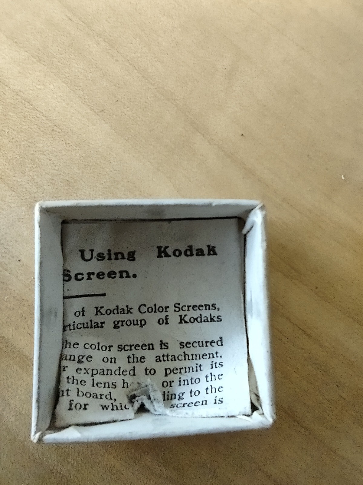 Vintage Kodak Film Cannister And Color Screen (Damaged) – Lot Of 2