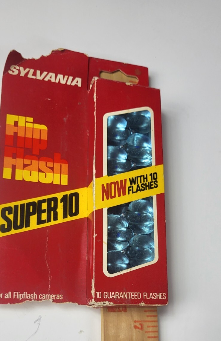 Sylvania Blue Dot Flip Flash Super 10 Flashes | NOS, For Flipflash Cameras