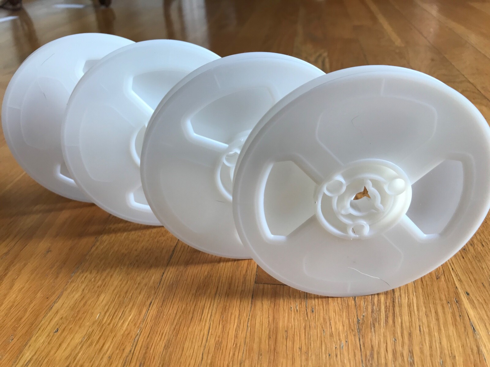 SUPER-8 200 ft. White Plastic Movie Film Reels – BRAND NEW 4-Reel Pack Super 8mm