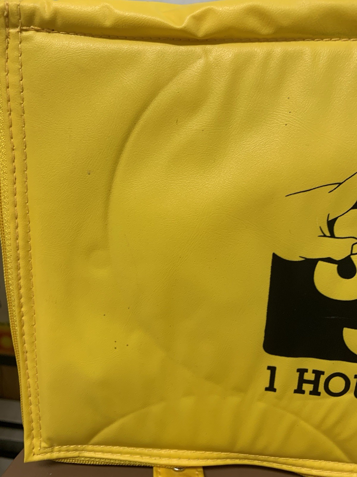 Kodak Yellow VTG Advertising Cooler Bag Gold Film Snappy Snaps 1h Photos 1980s
