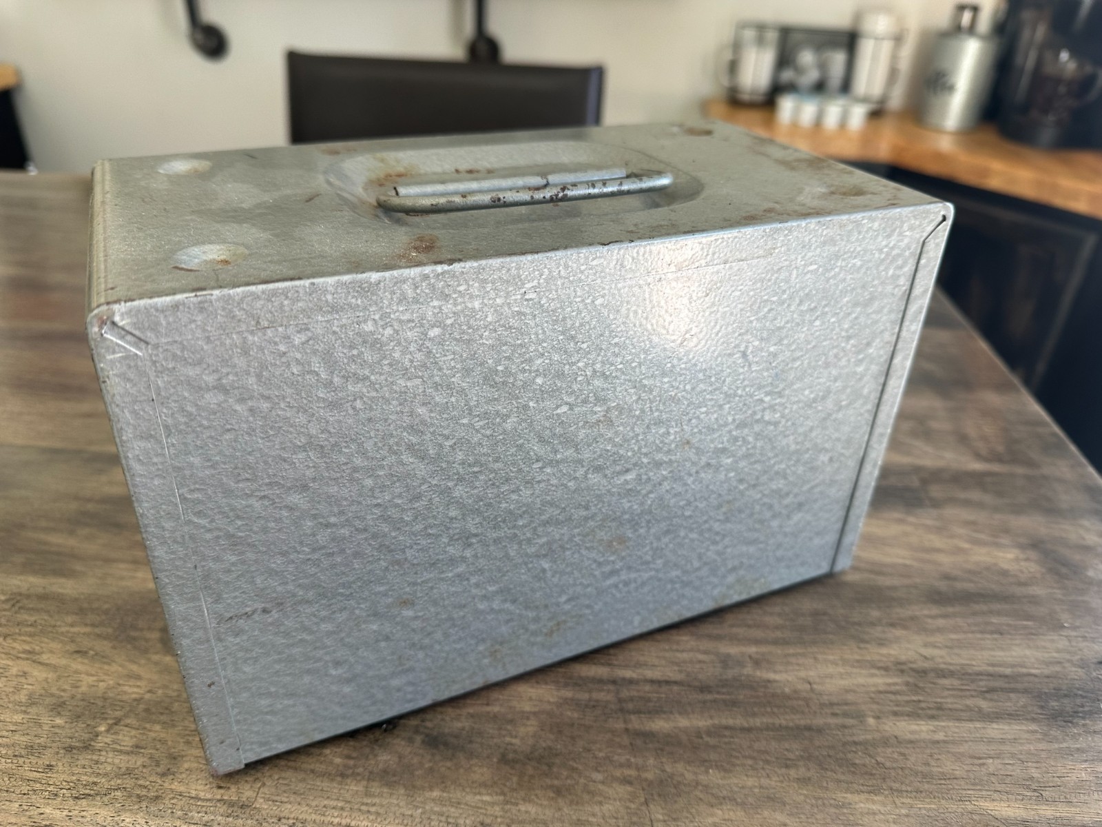 BRUMBERGER Vintage METAL STORAGE CASE for 8MM- 12 slots 1950s