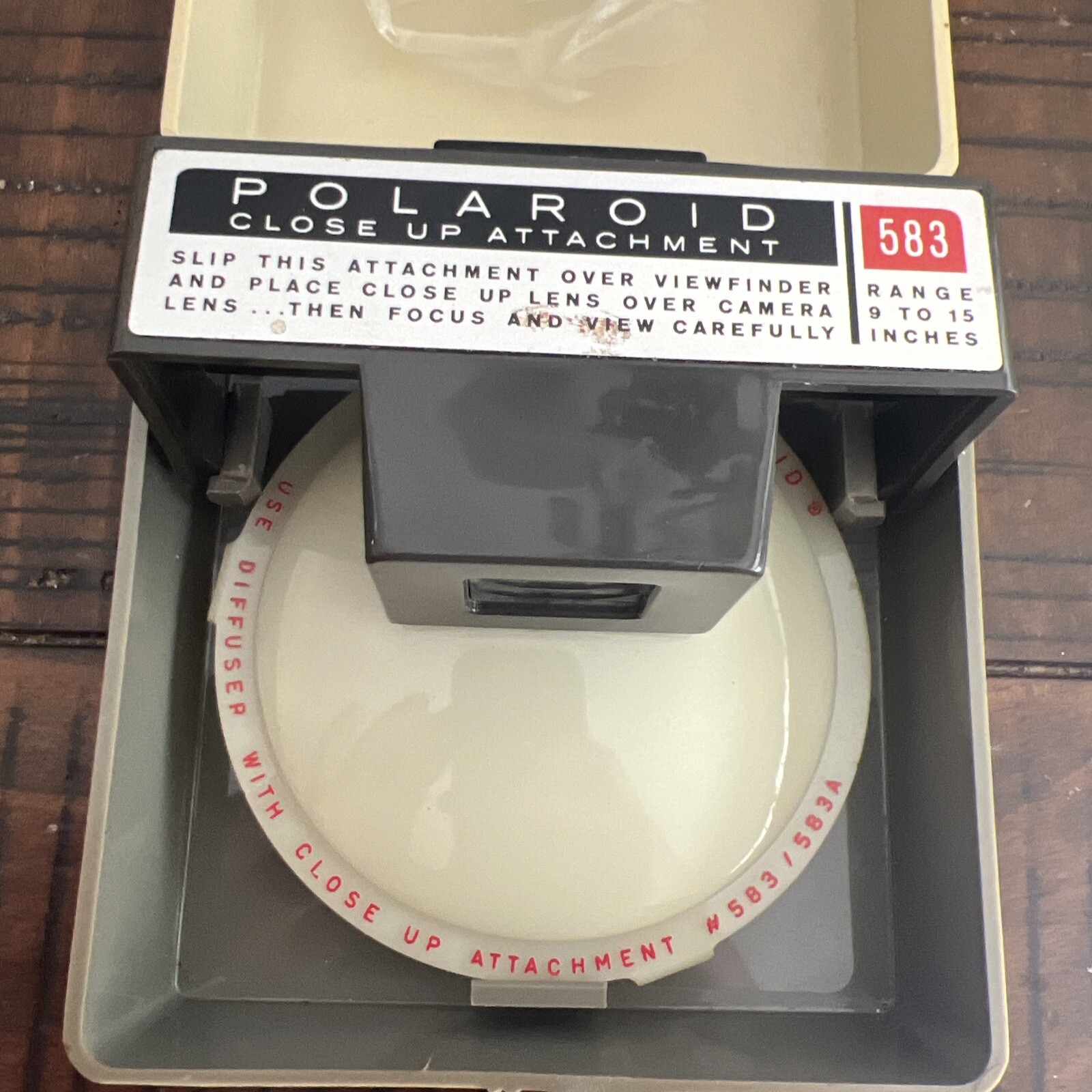 Vintage Polaroid Close Up Kit Model 583A for Automatic 250 land Camera