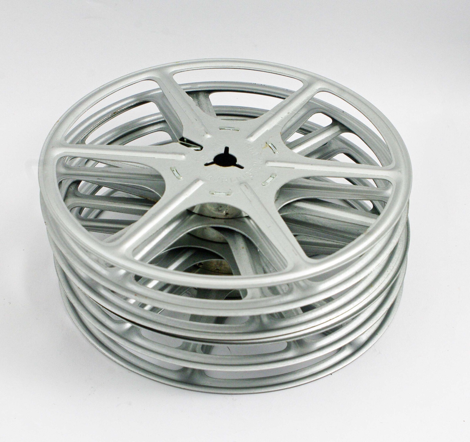 8mm 5″ Film Metal Canister and Reels – Set of Four