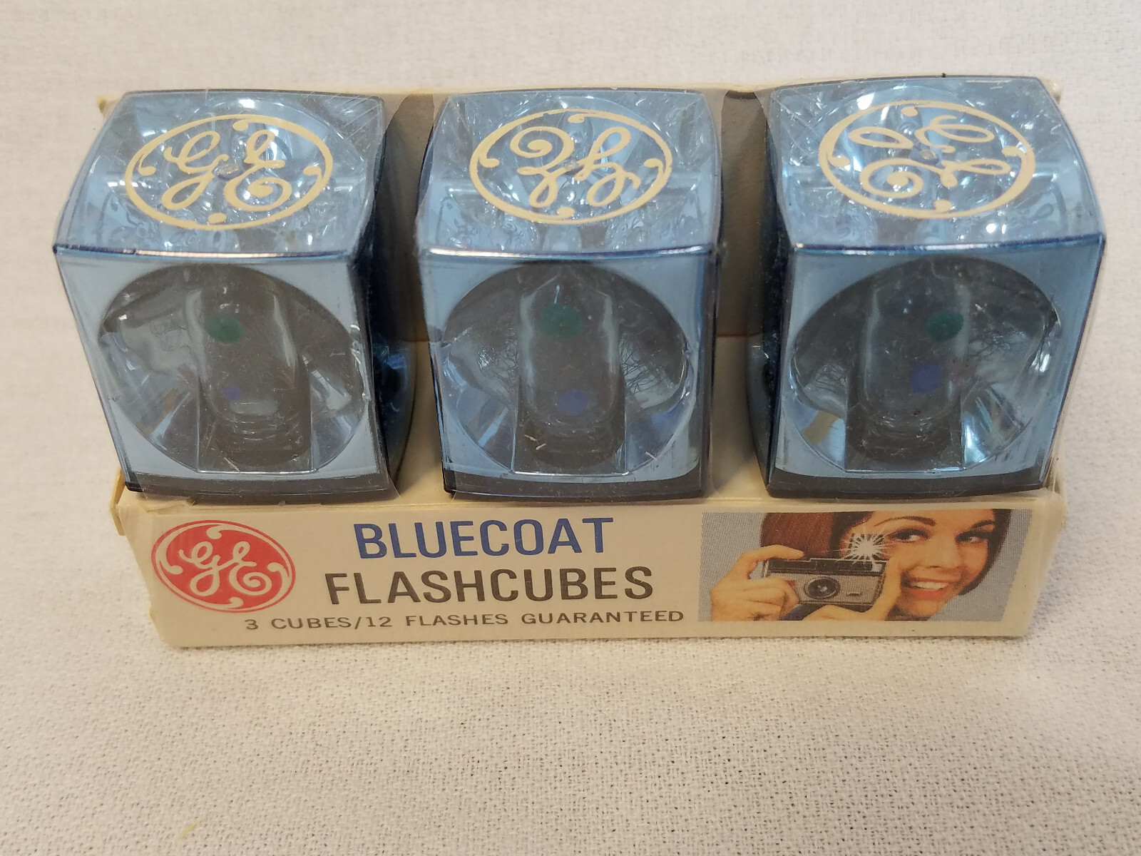 GE Bluecoat Flashcubes 4 packs of 3 cubes New
