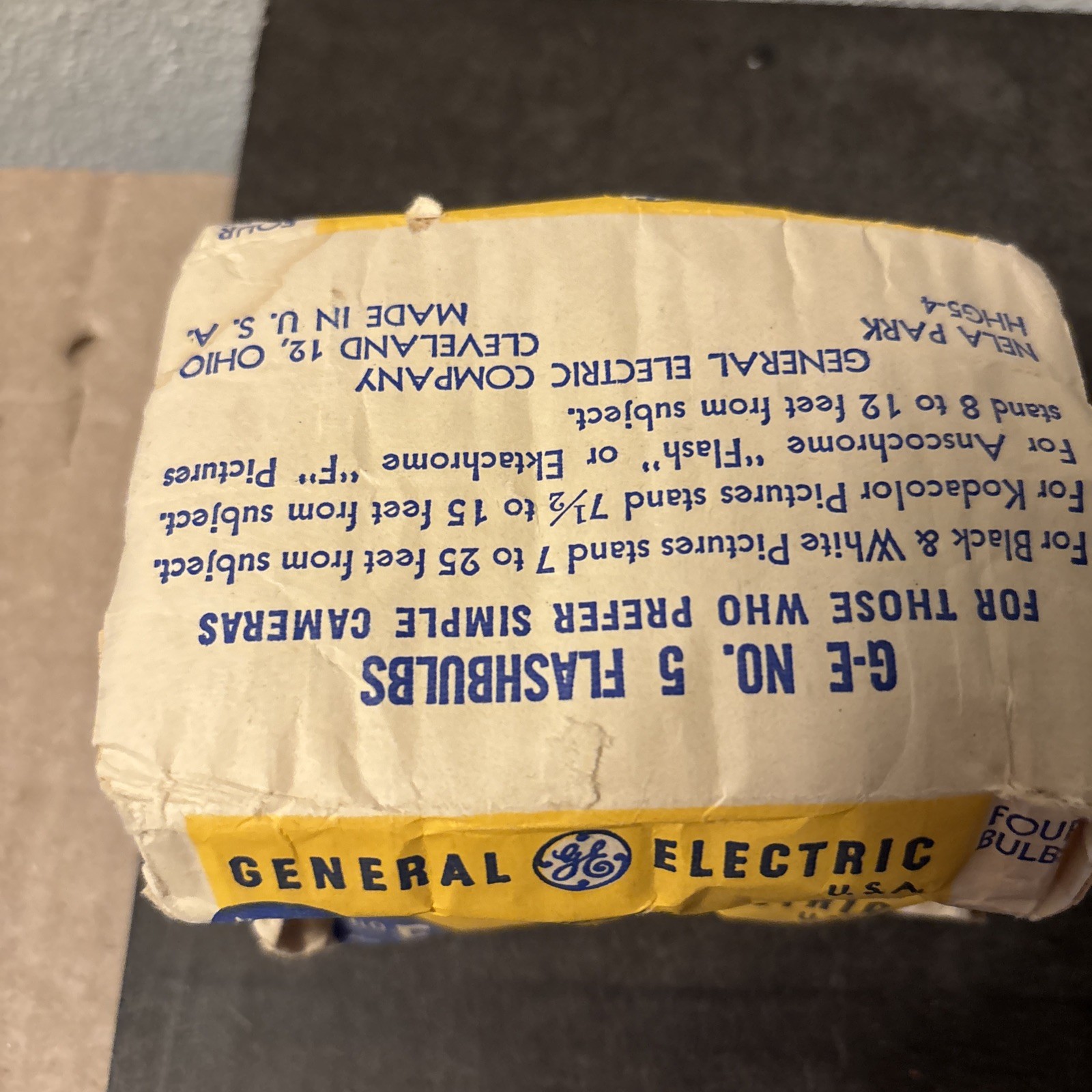 GE / General Electric 5 Flashbulbs ~ 2 Boxes, 8 Bulbs.