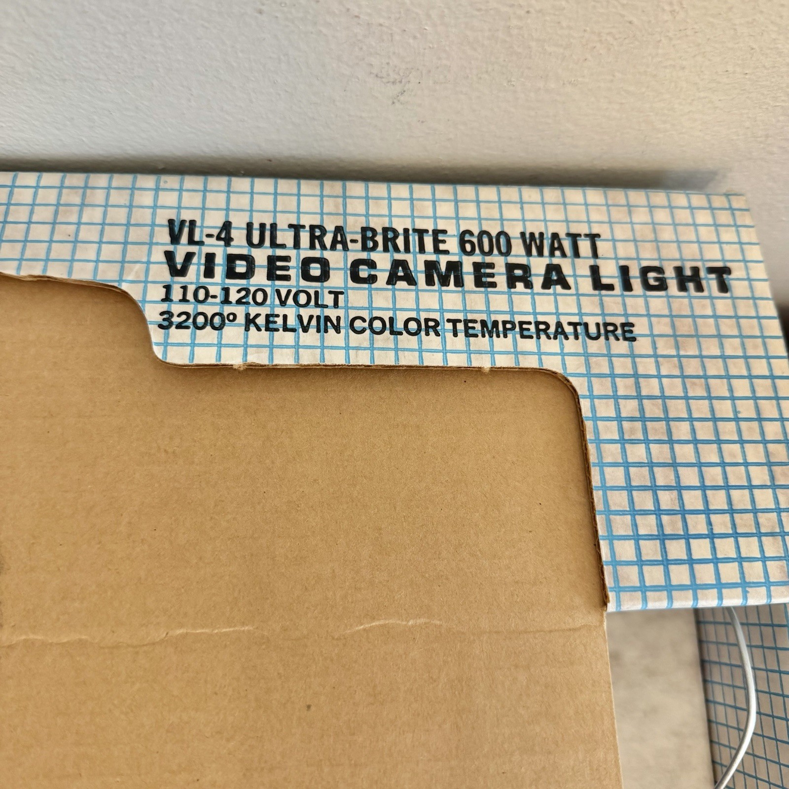 Harwood VL-4 Ultra-Brite 600W Video Camera Light Vintage Working Boxed
