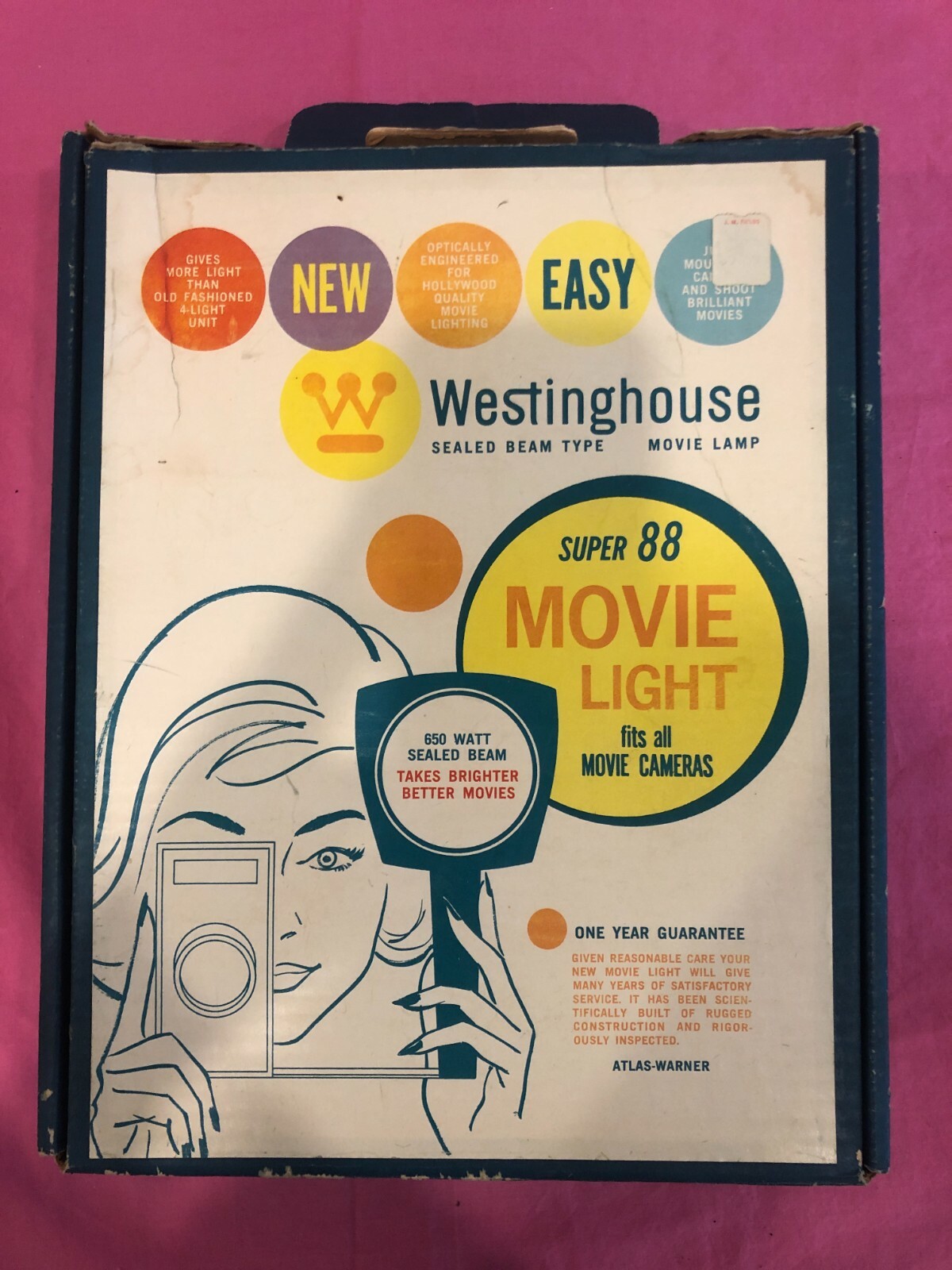 Vintage Westinghouse Super 88 Movie Light