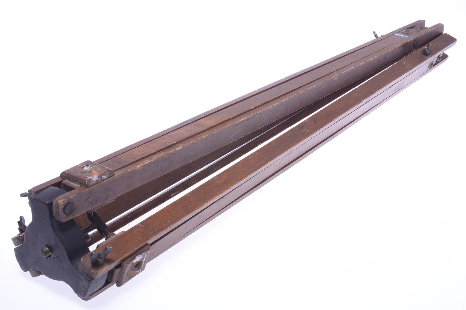 ✅ ANTIQUE WOOD TRIPOD 132CM 51.96″ GLASS PLATE LARGE FORMAT FIELD VIEW CAMERA