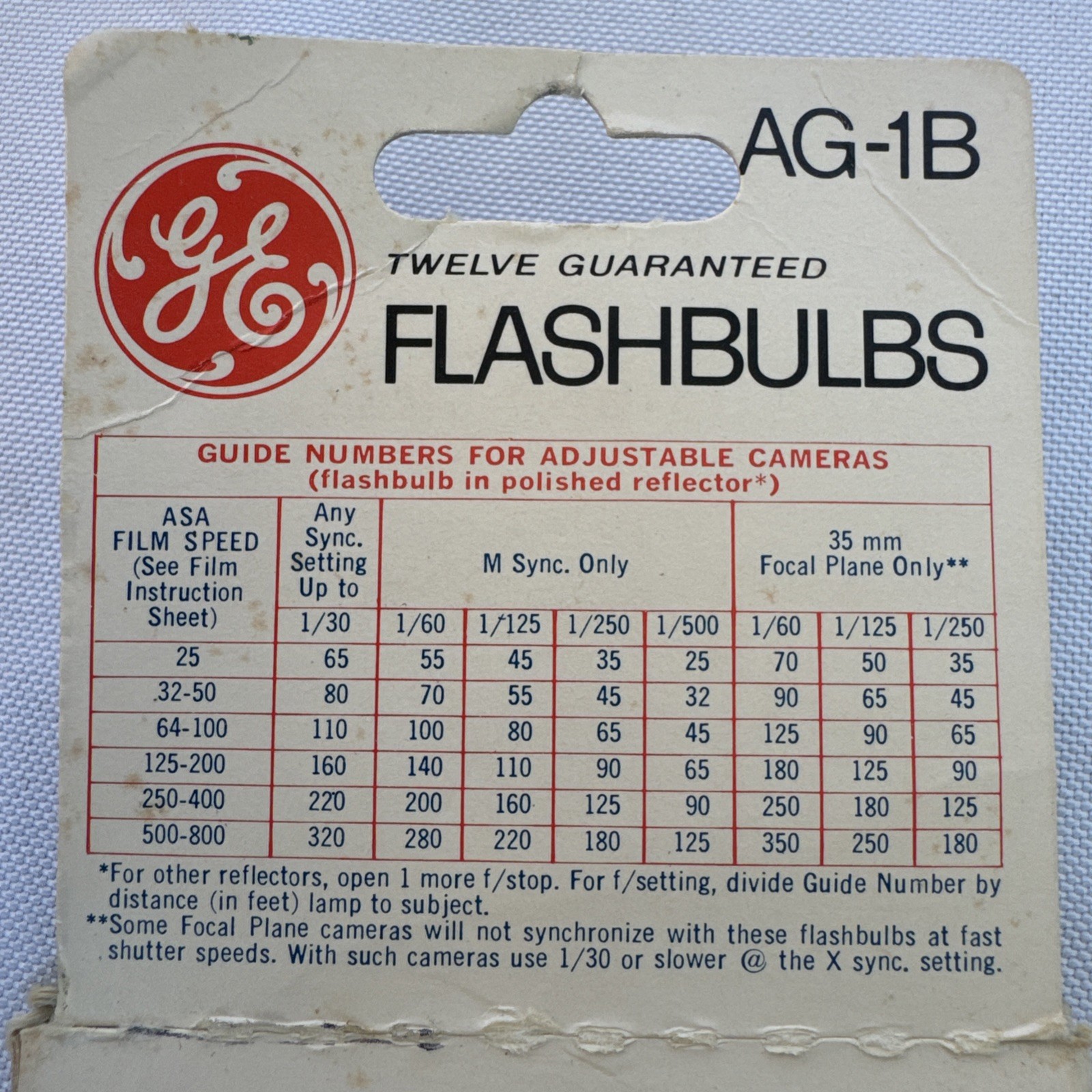 NOS ORIGINAL 3-12pk GE Blue Dot AG-1B Vintage Flash Bulbs Flashbulb