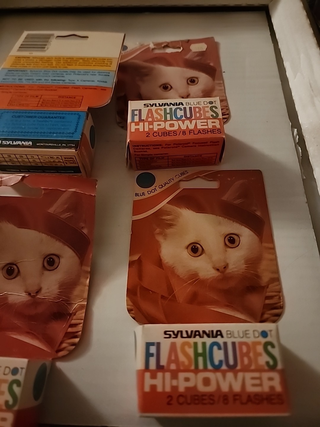 Vintage Sylvania Flashcubes Blue Dot 2cubes Per Box Lot Of 4 Boxes
