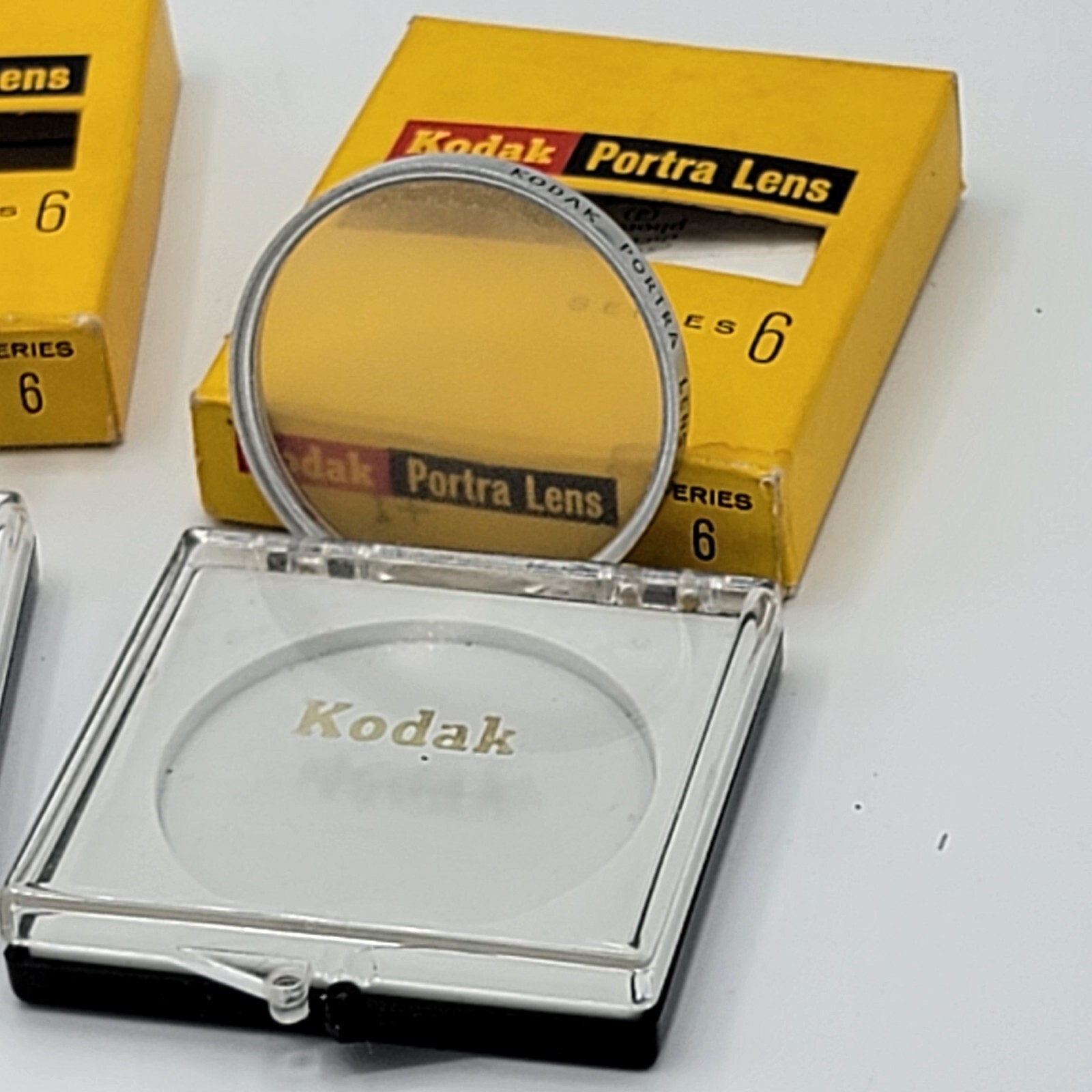 Kodak Series VI Portra Lens Lot of 4, includes Lens, Plastic Cases & Boxes READ