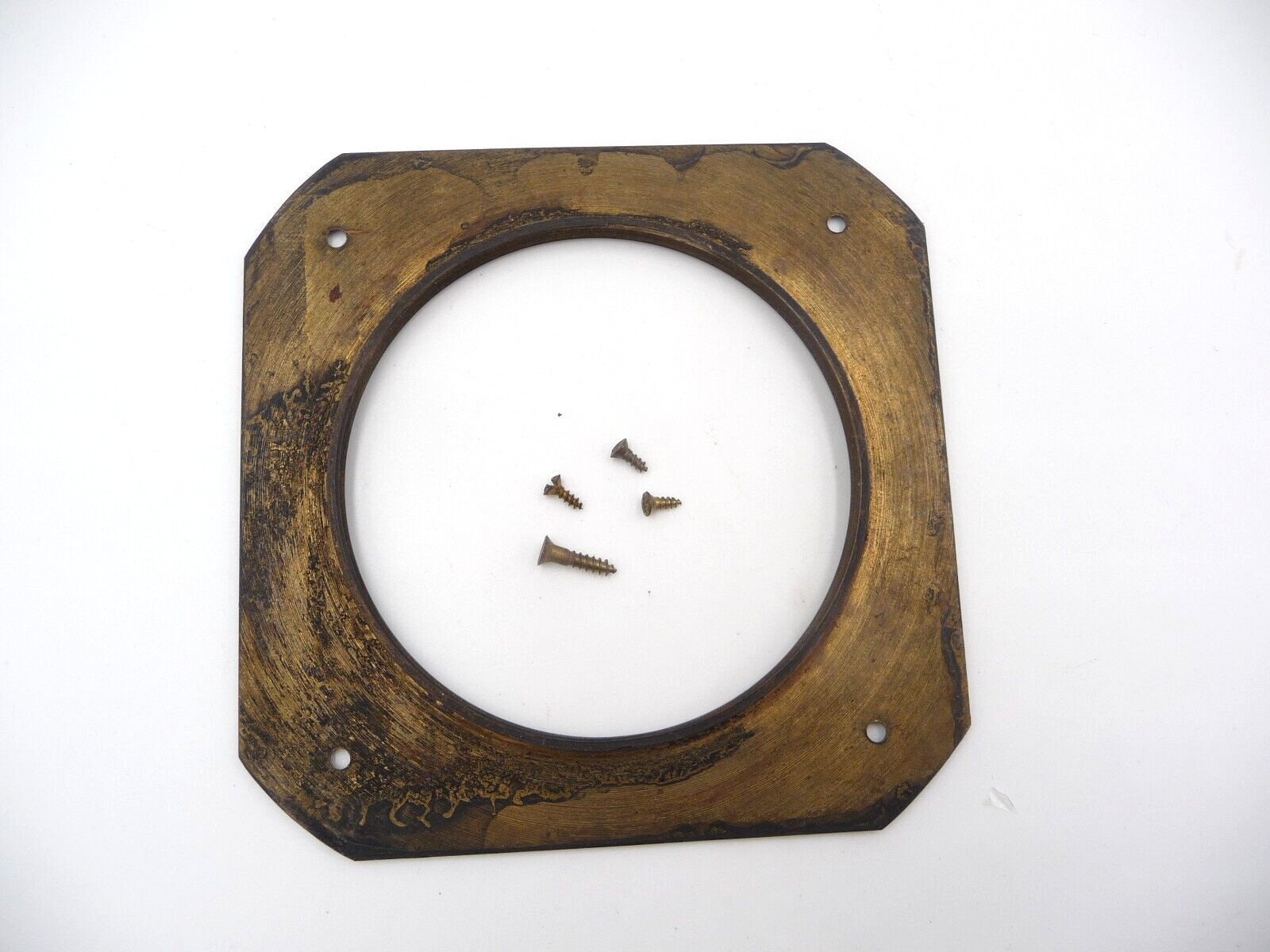 Brass Lens Flange 120x120mm with 85mm hole