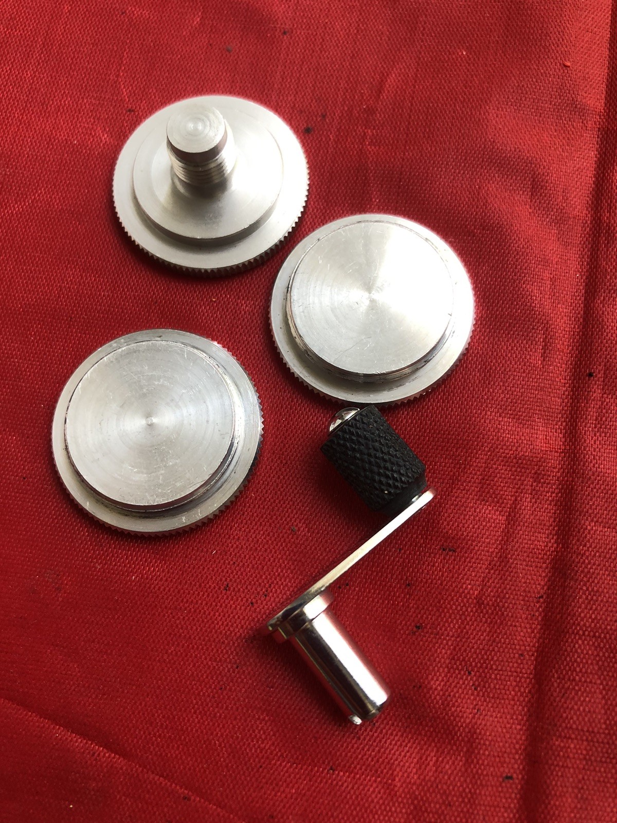Bolex Body Caps And Rewind Key For Bolex H16 Reflex Camera
