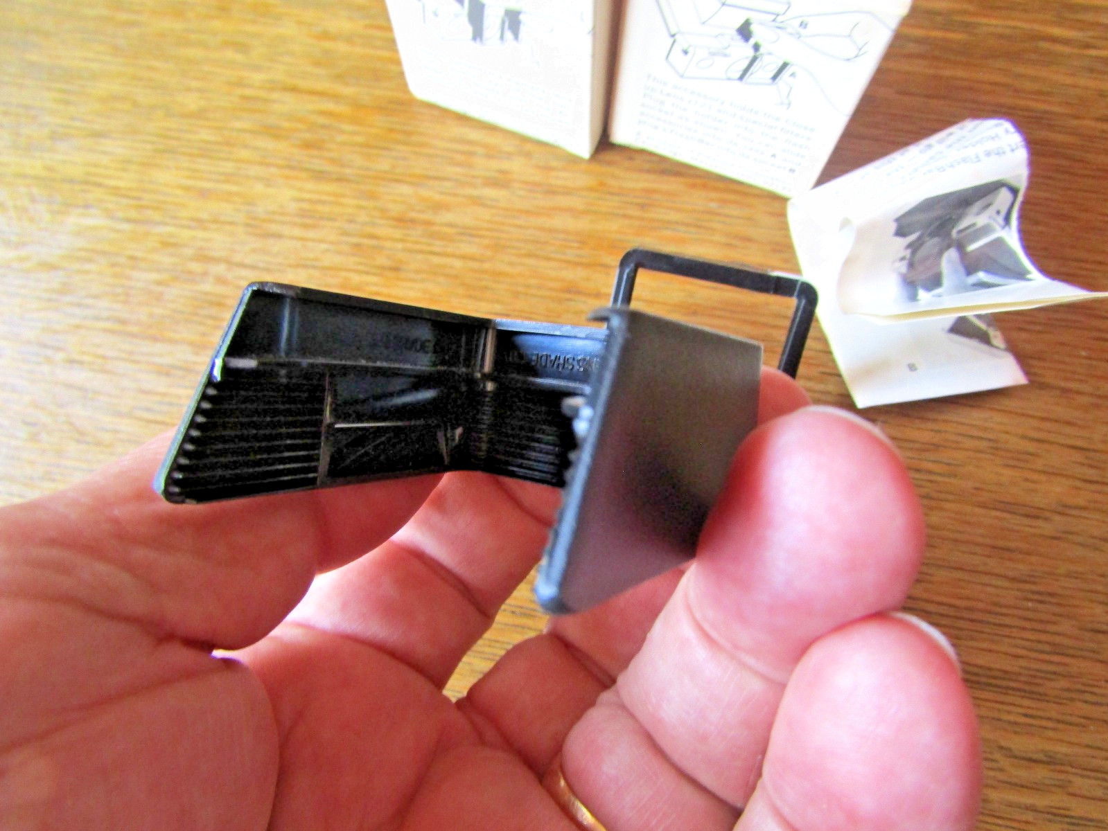 Polaroid SX70 Lens Shade # 120 & Accessory Holder #113 NOS