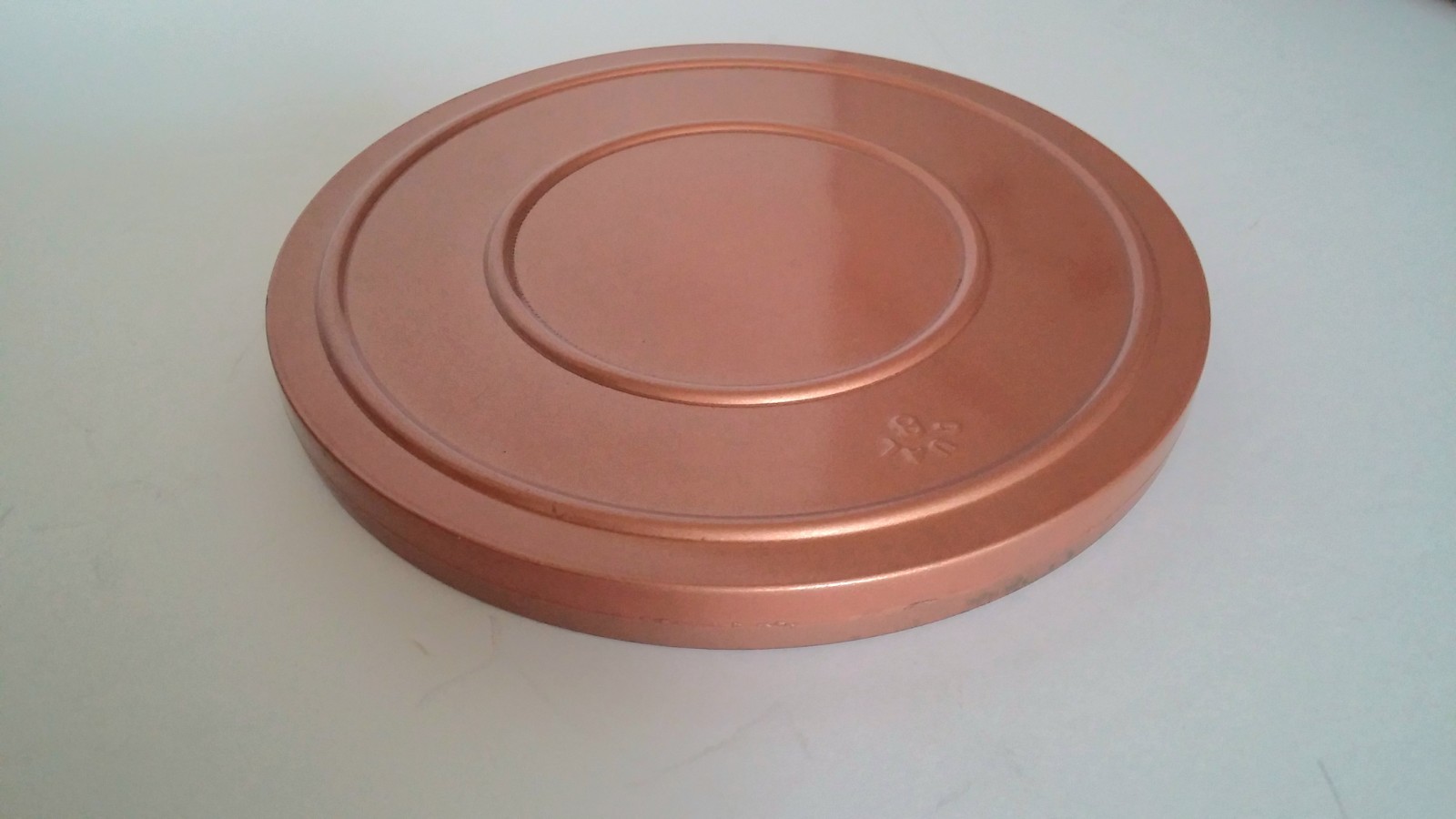 VTG Reel To Reel Film Canister Copper Colored Dual 8 Projecter Movie Home Decor