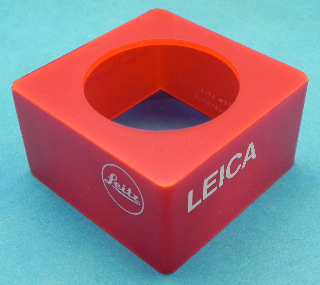 Vintage Red Leica R Lens Display Stand #1